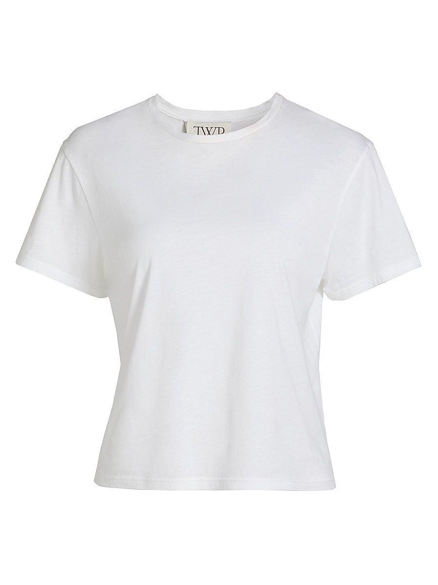 Women's His Jersey Crewneck Tee - White - Size Large