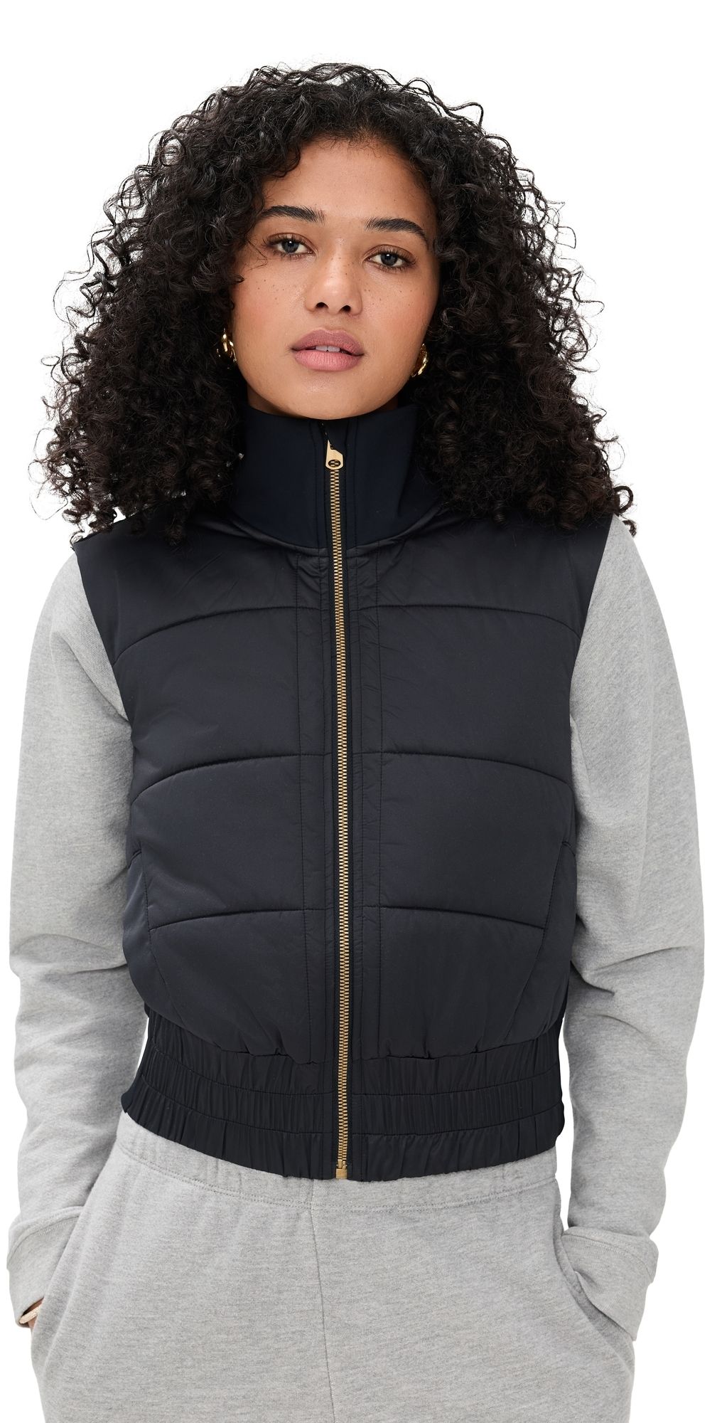 Rhone Chalet Quilted Vest Pure Black S