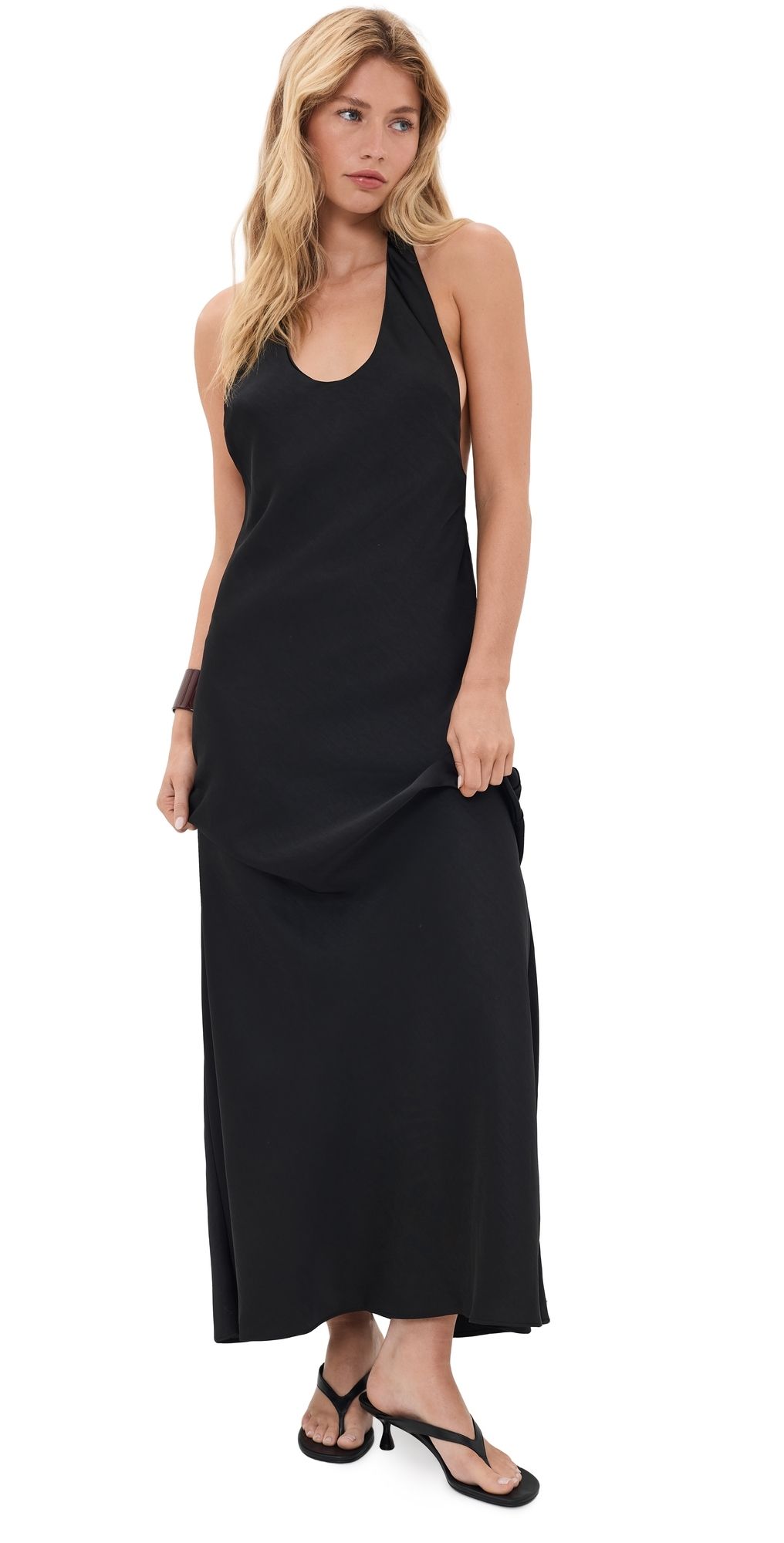 Lioness Bare Maxi Dress Noir XS