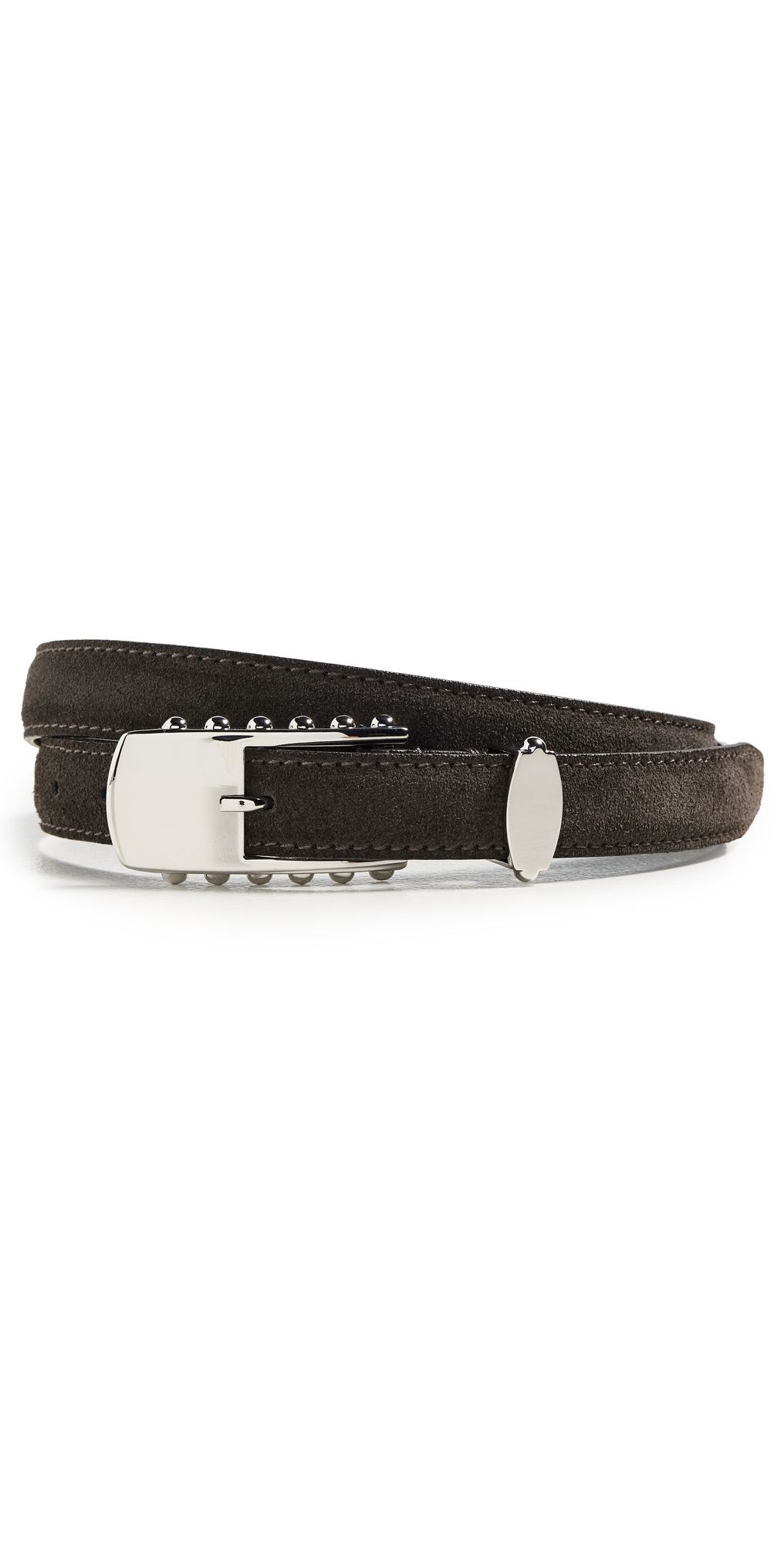 Altuzarra Elongated Studded Buckle Belt Burnt Cypress M