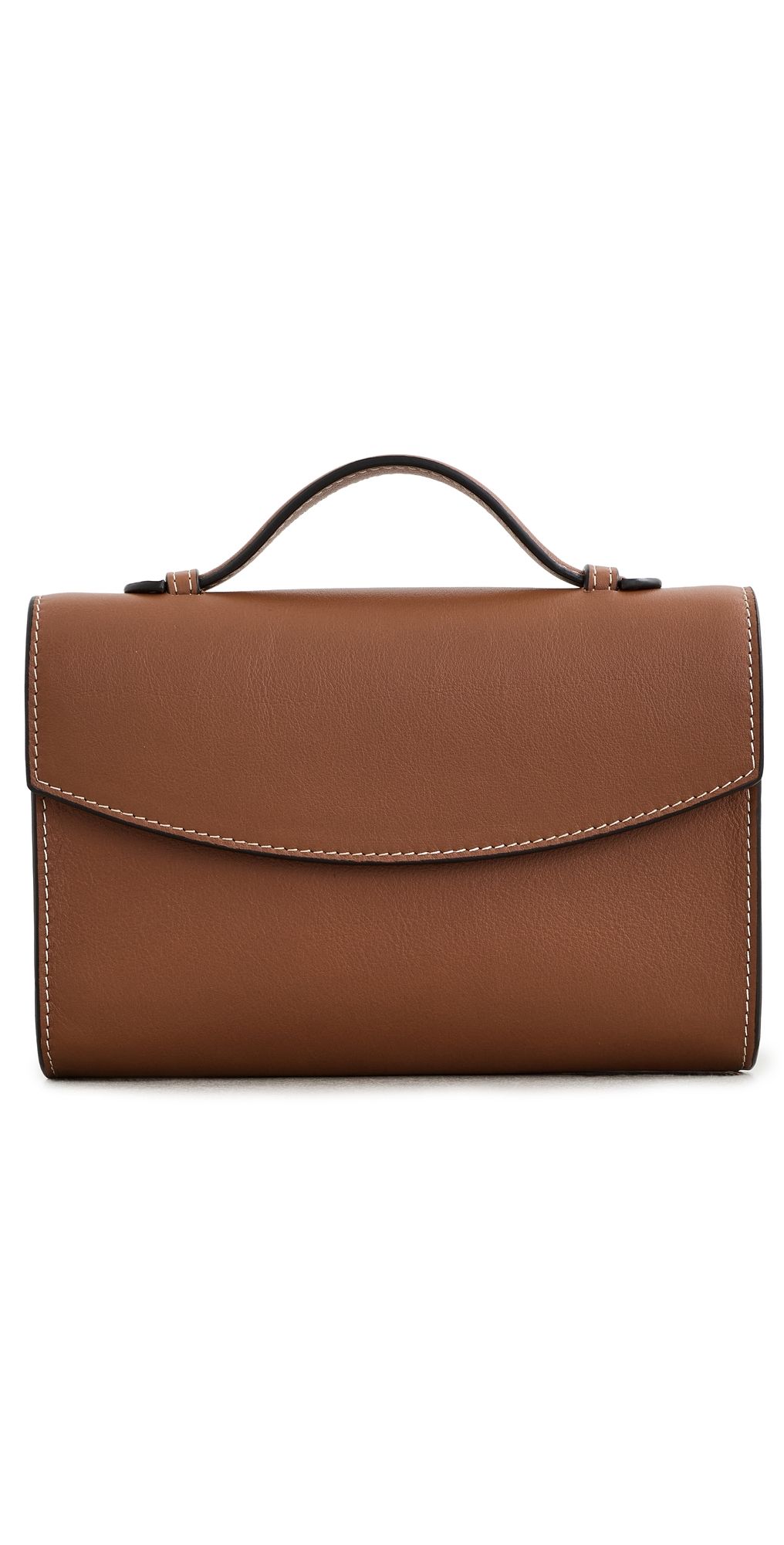 Hunting Season The Top Handle Clutch Cognac One Size