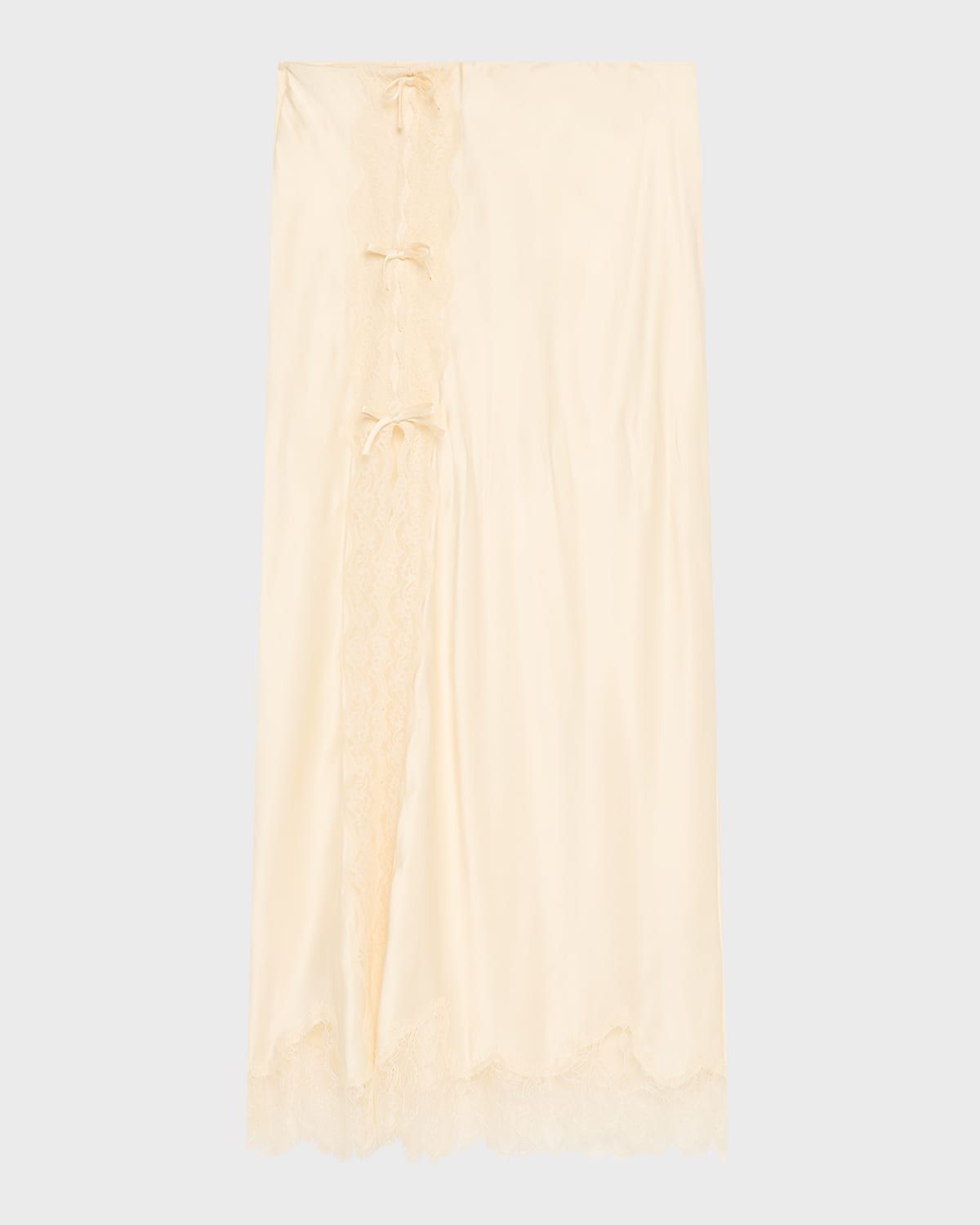 Calder Silk-Blend Maxi Slip Skirt