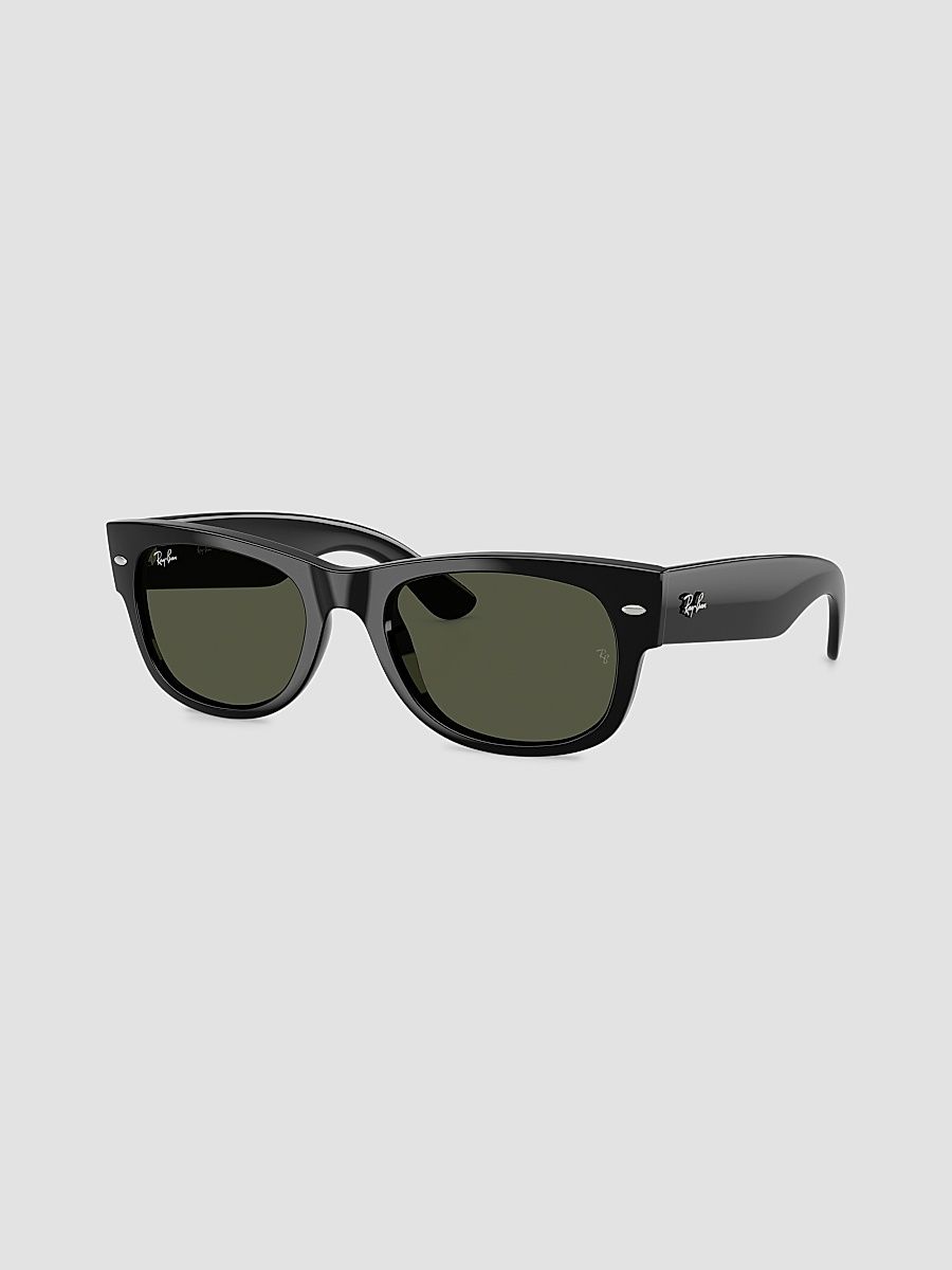 Women's RB0832S Mega Wayfarer II 55MM Square Sunglasses - Dark Black