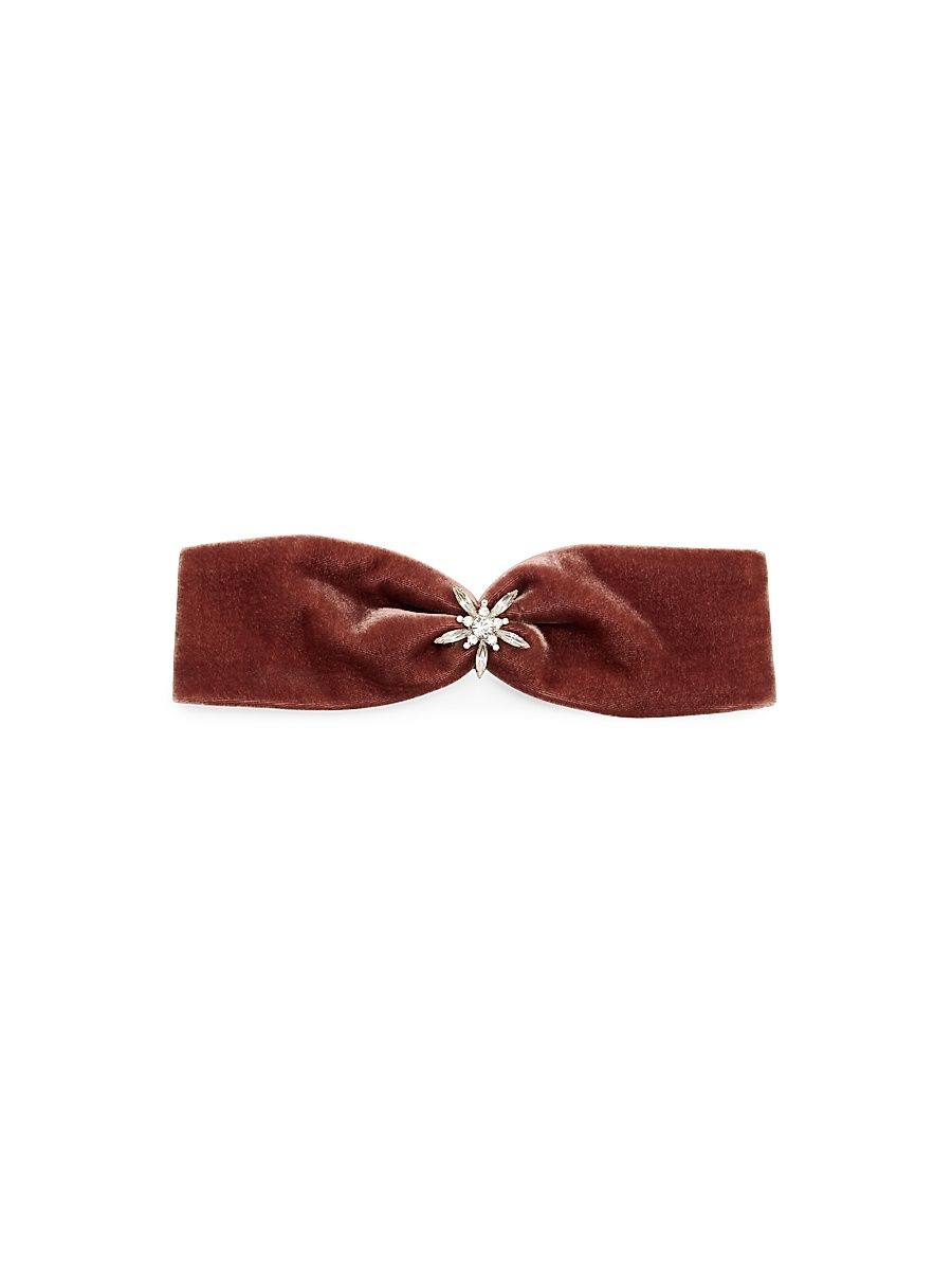 Women's Avril Crystal Velvet Wrap Headband - Purple