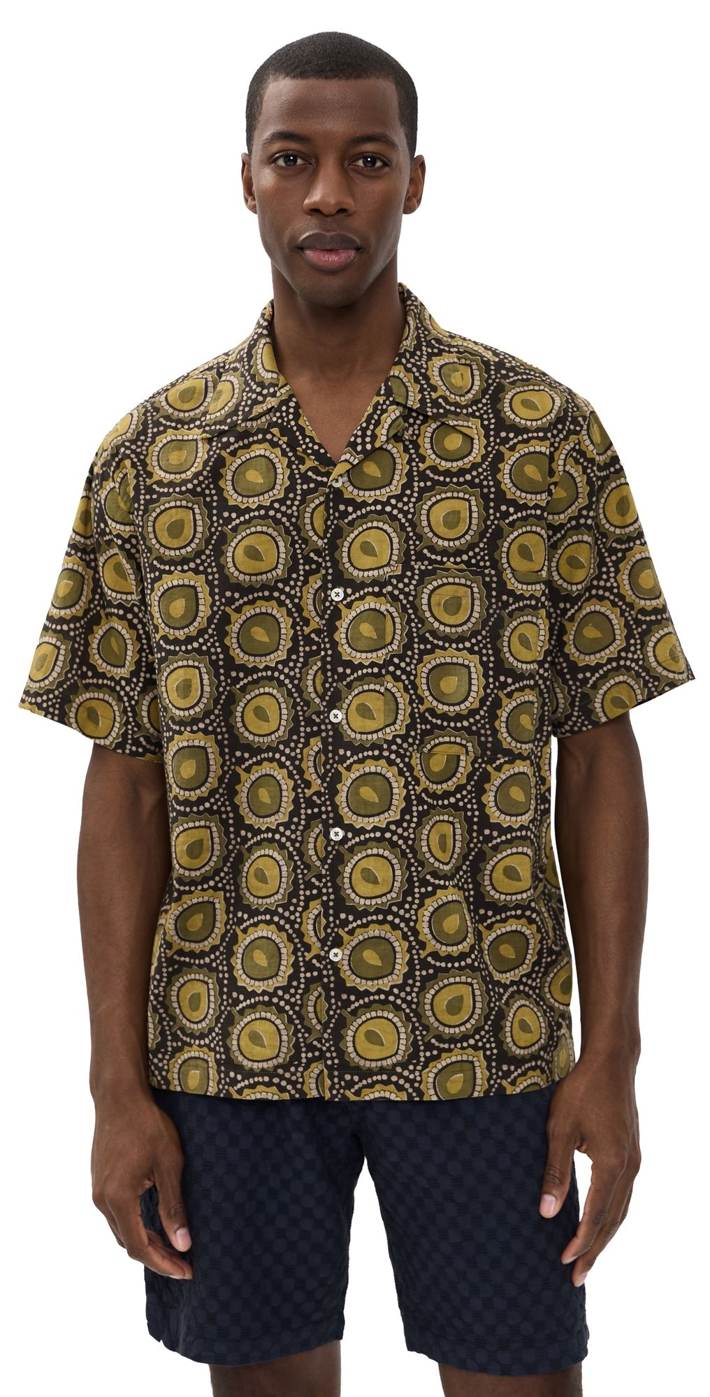 Universal Works Camp Shirt Olive M