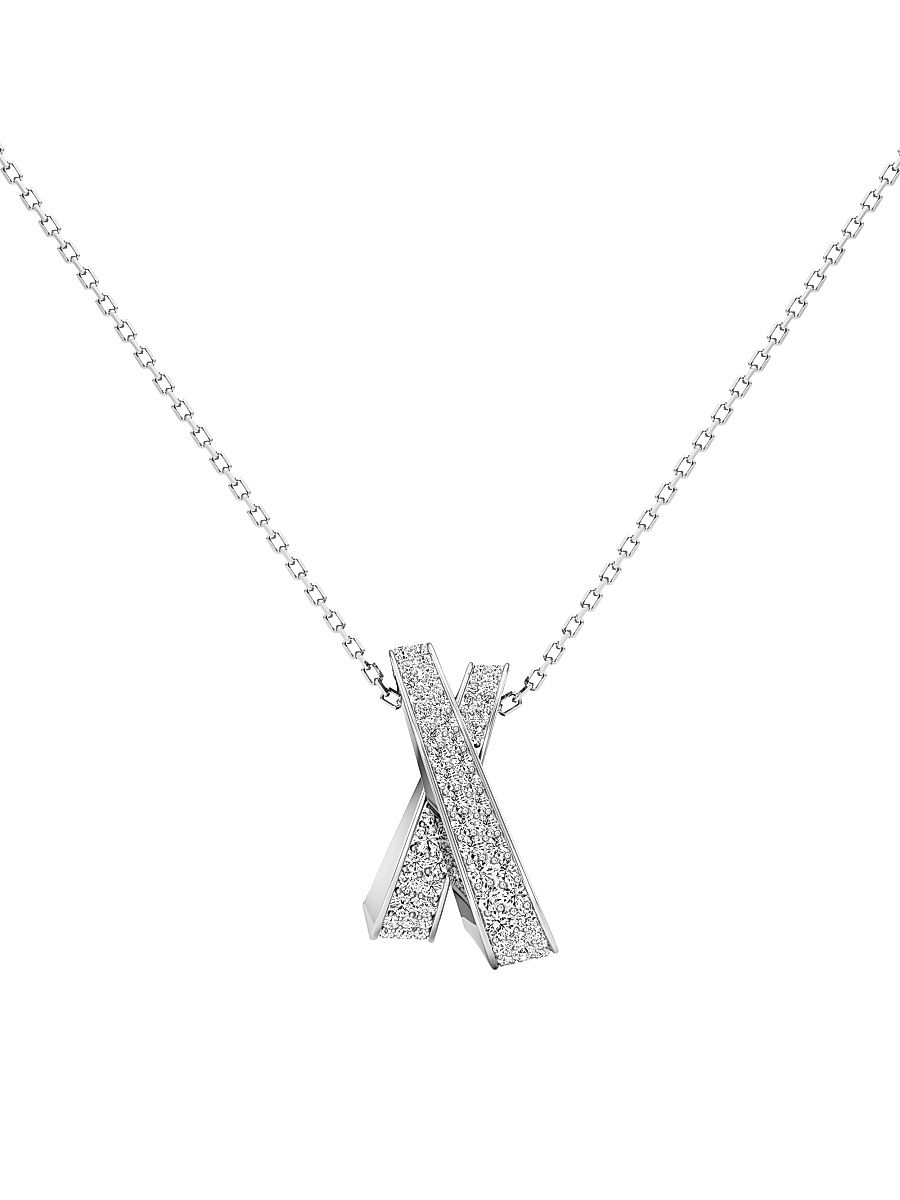 Women's Infinite 18K White Gold & 0.83 TCW Lab-Grown Diamond Pendant Necklace - White Gold