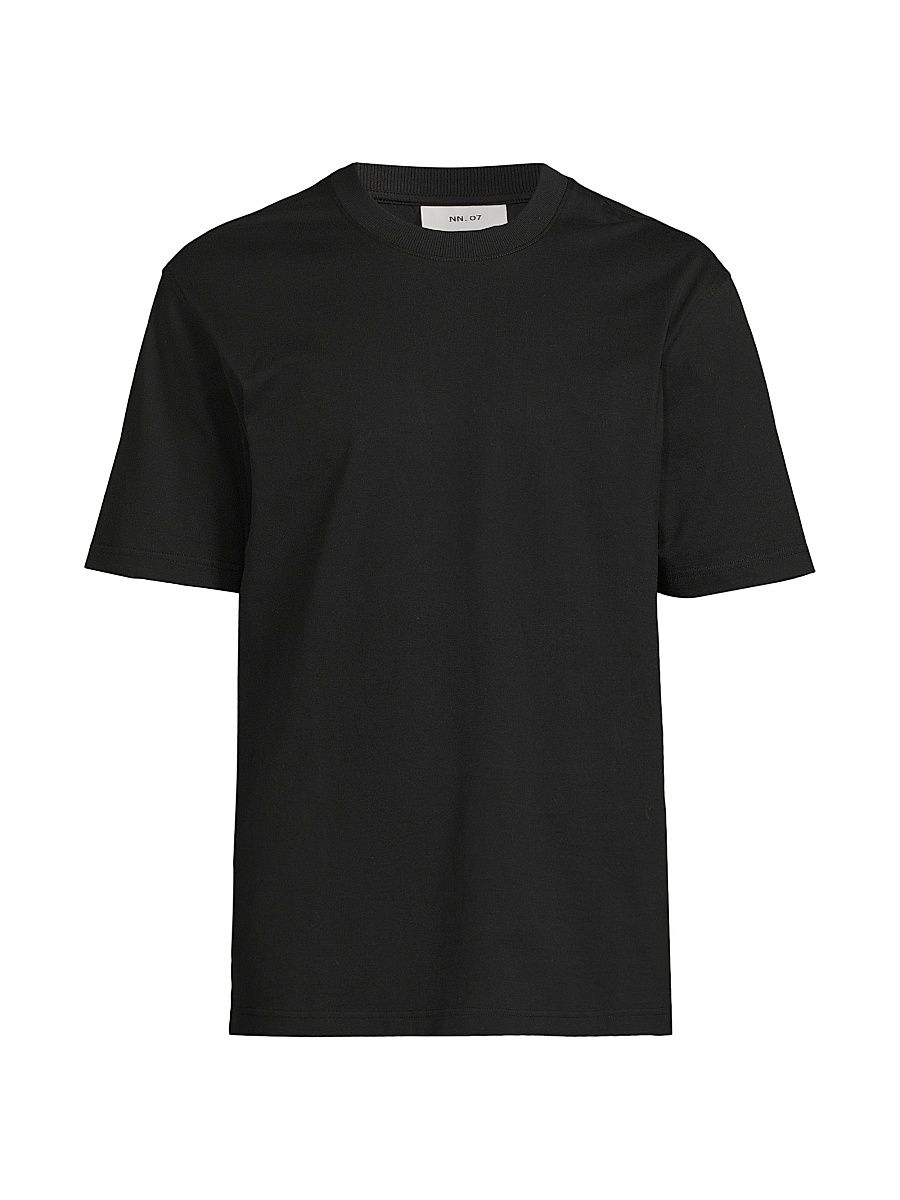 Men's Abel Cotton Crewneck T-Shirt - Black - Size Large