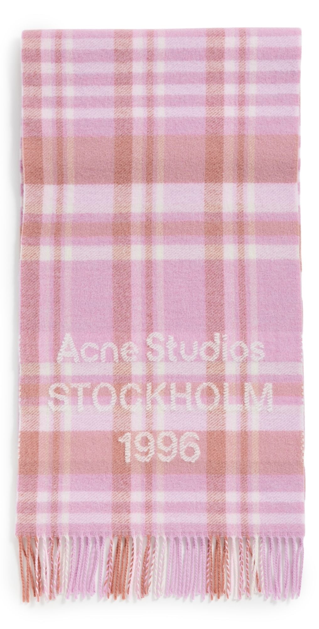 Acne Studios Venus Check 1996 Rws Scarf Aqua Blue/Beige One Size
