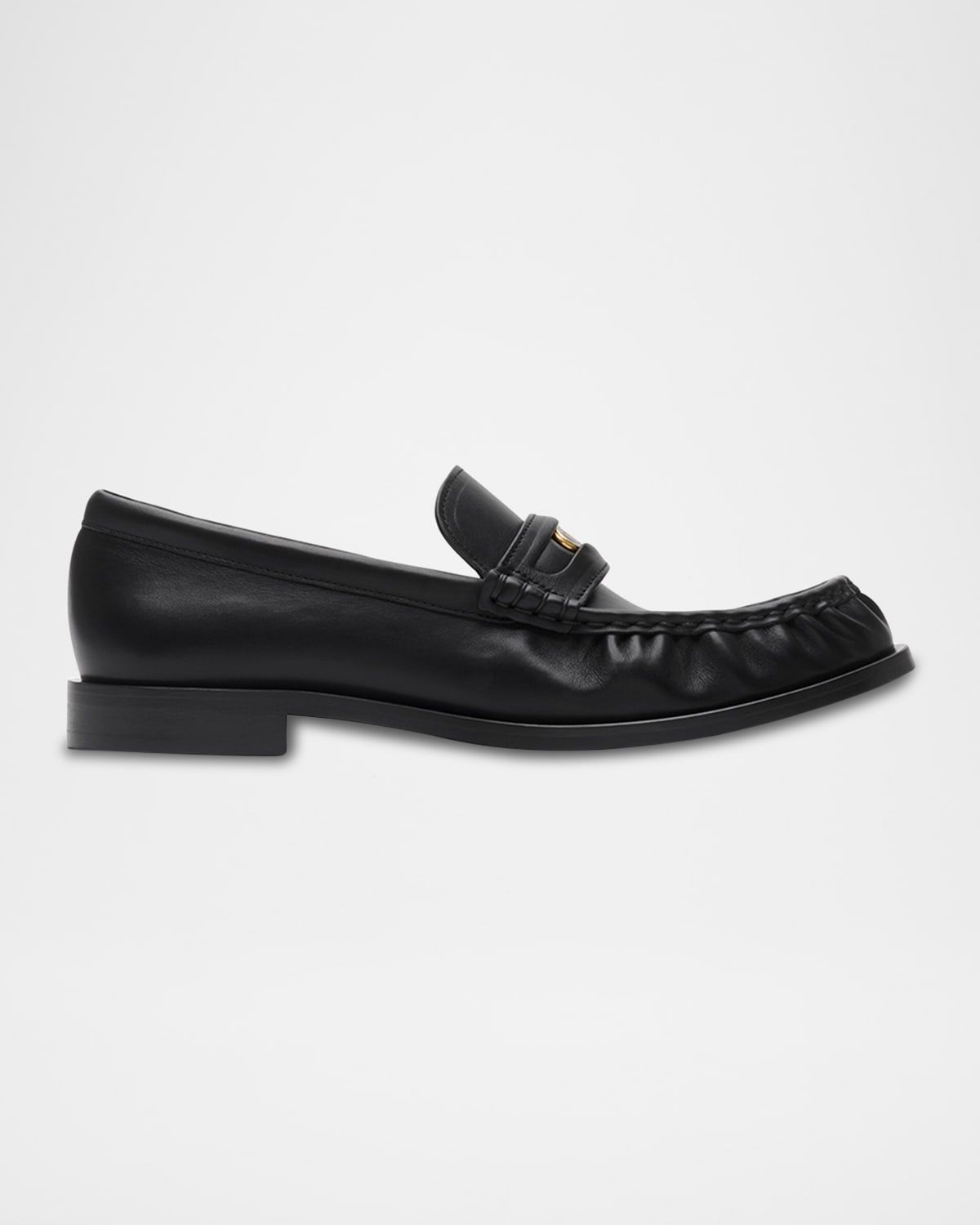 Cadet Grained Calf Leather Penny Loafers
