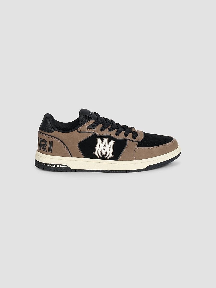 Amiri Men's Newport Leather Low-Top Sneakers - Brown - Size 7
