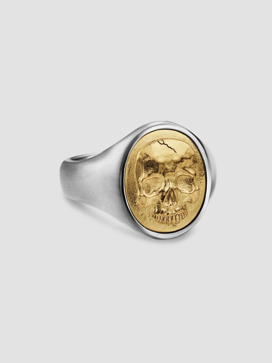 David Yurman Men's Memento Mori Skull Ring in Sterling Silver - Silver - Size 12.5