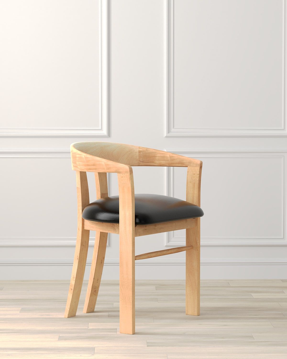 Rift Leather Dining Arm Chair