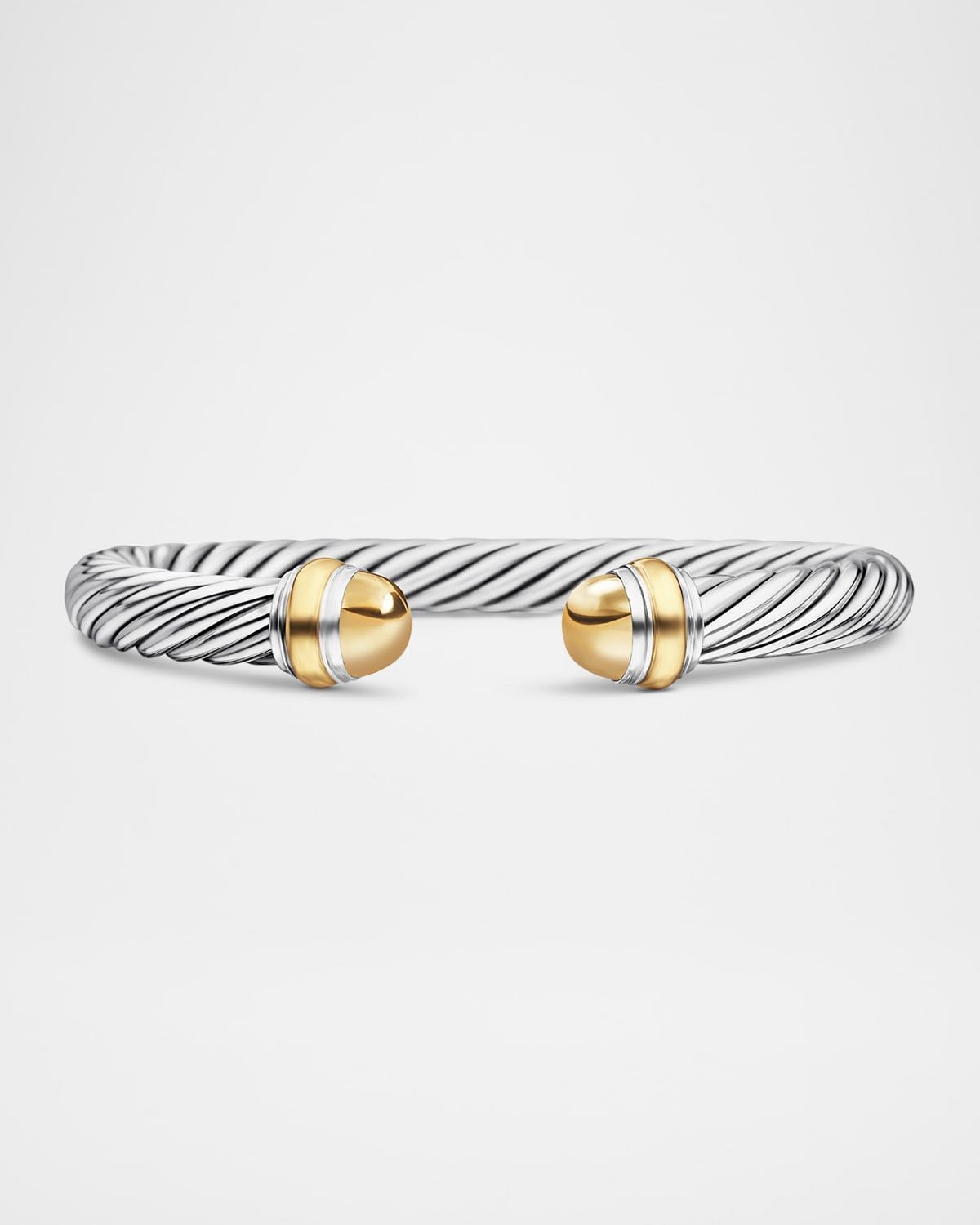 Cable Classics Bracelet with Gemstone and 14K Gold in Silver