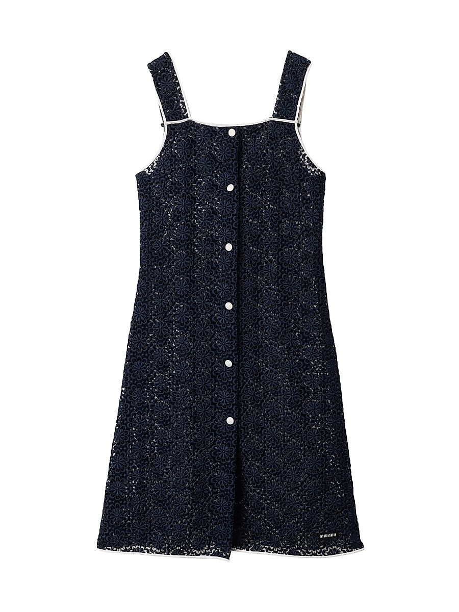 Women's Macrame Dress - Blue - Size 4