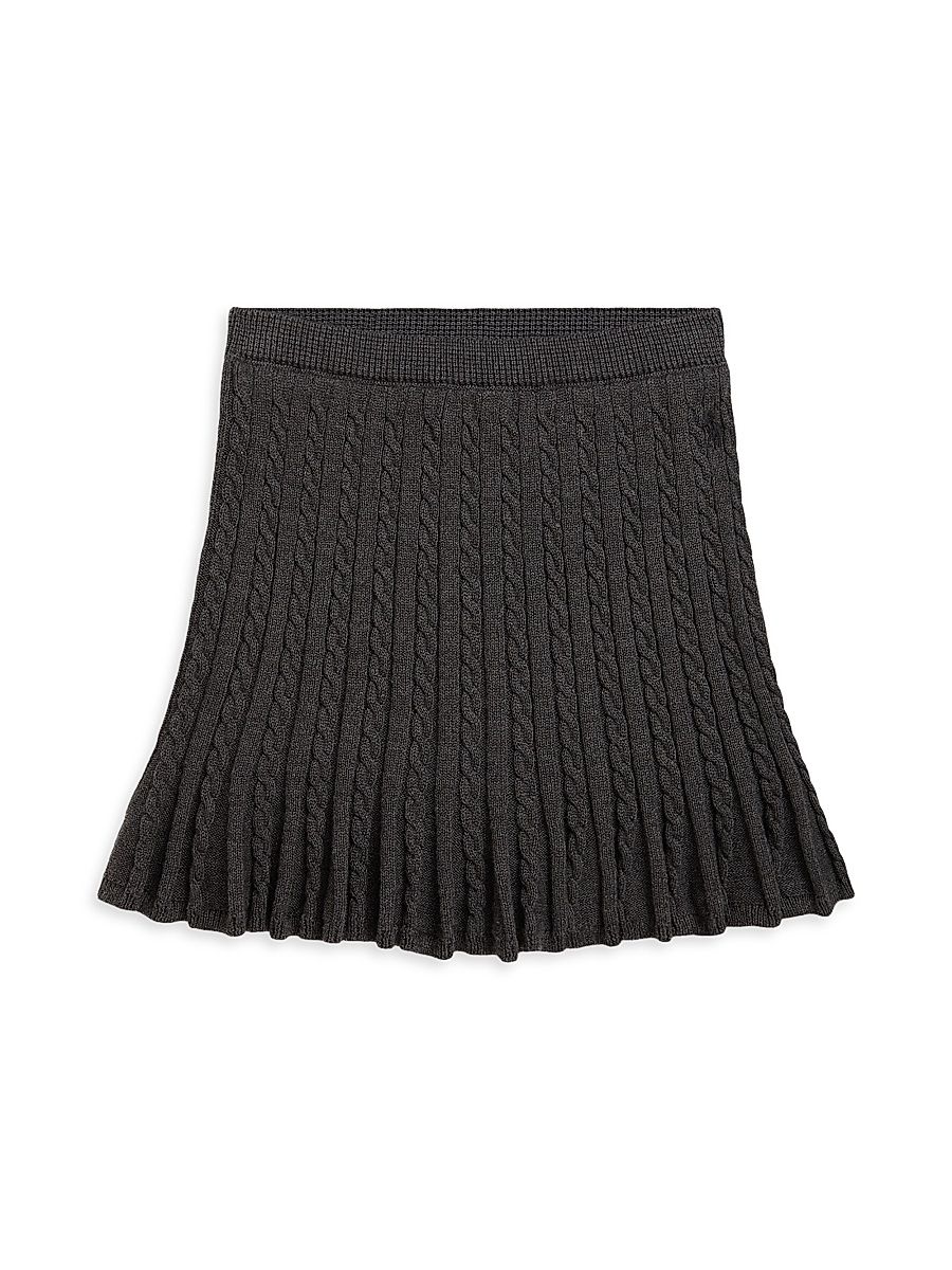 Little Girl's & Girl's A-Line Cable-Knit Skirt - Windsor Heather - Size 6