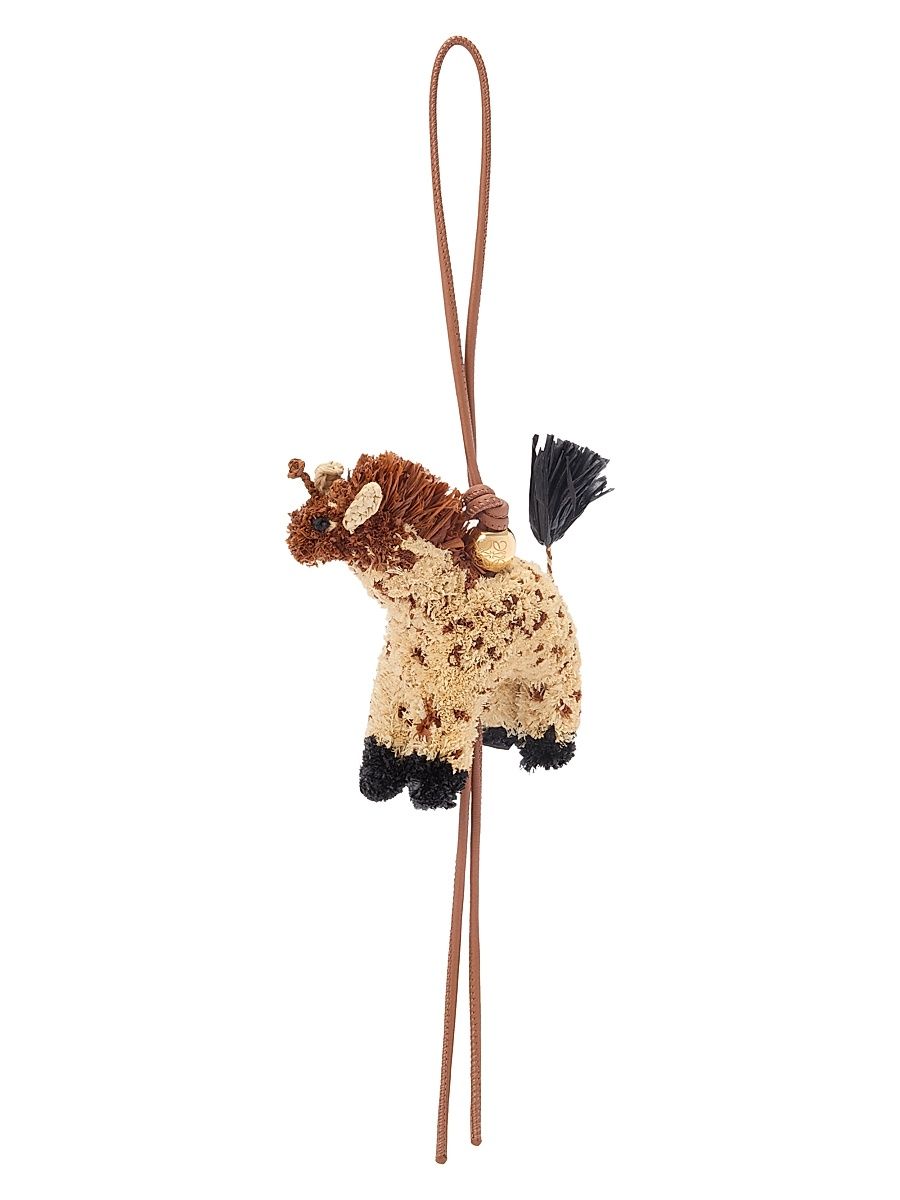 Women's LOEWE x Paula's Ibiza Raffia & Leather Giraffe Charm - Brown