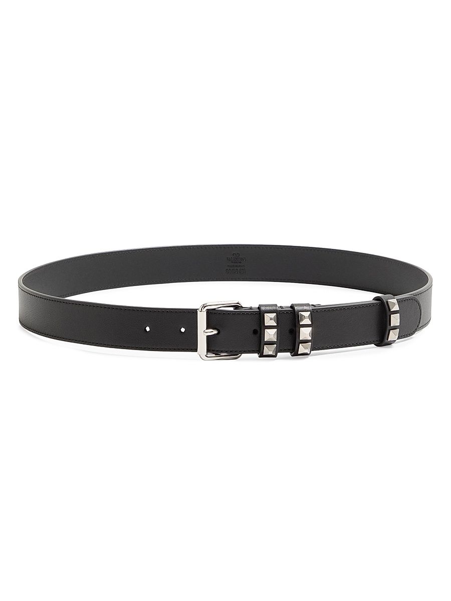 Men's Flaneuse Belt in Shiny Calfskin 30MM - Black - Size 34