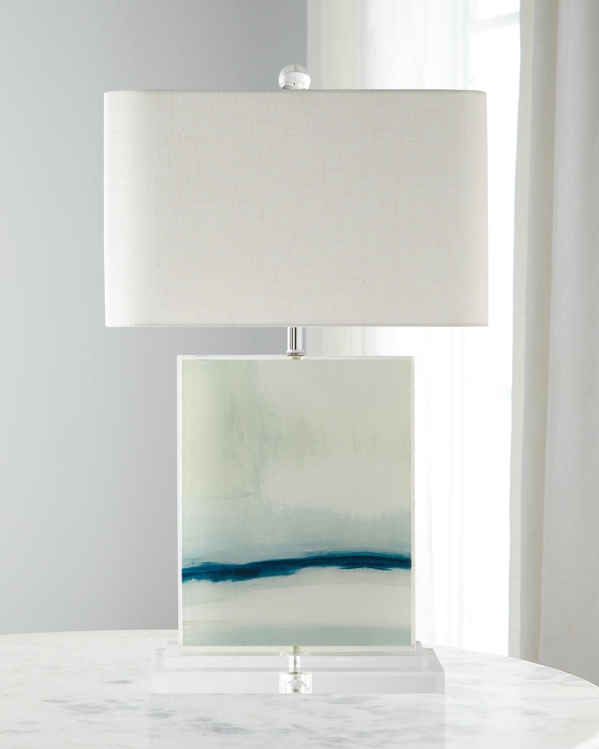 Enigma Printed Canvas Table Lamp
