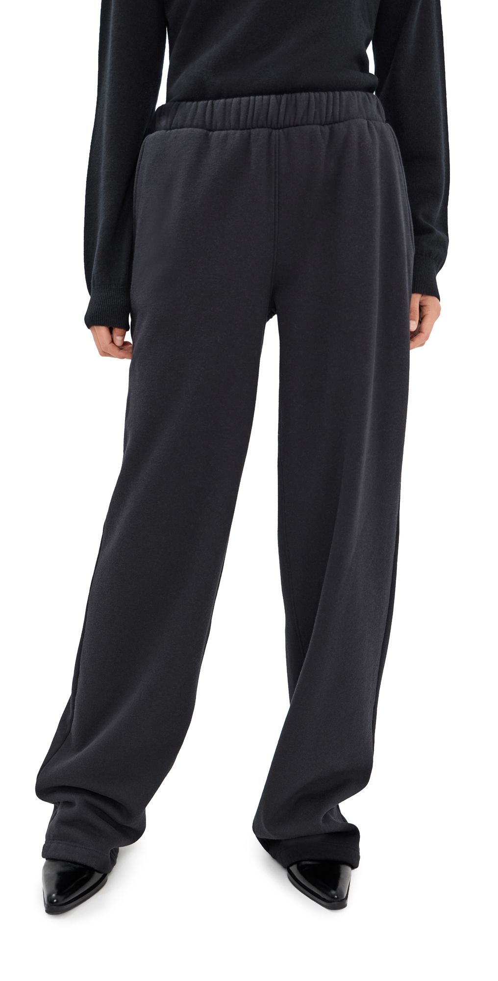 SPRWMN Straight Leg Sweatpants Black XS