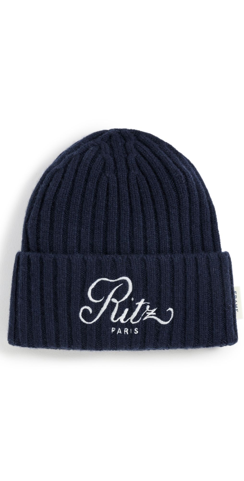 FRAME FRAME x Ritz Paris Cashmere Beanie Navy One Size