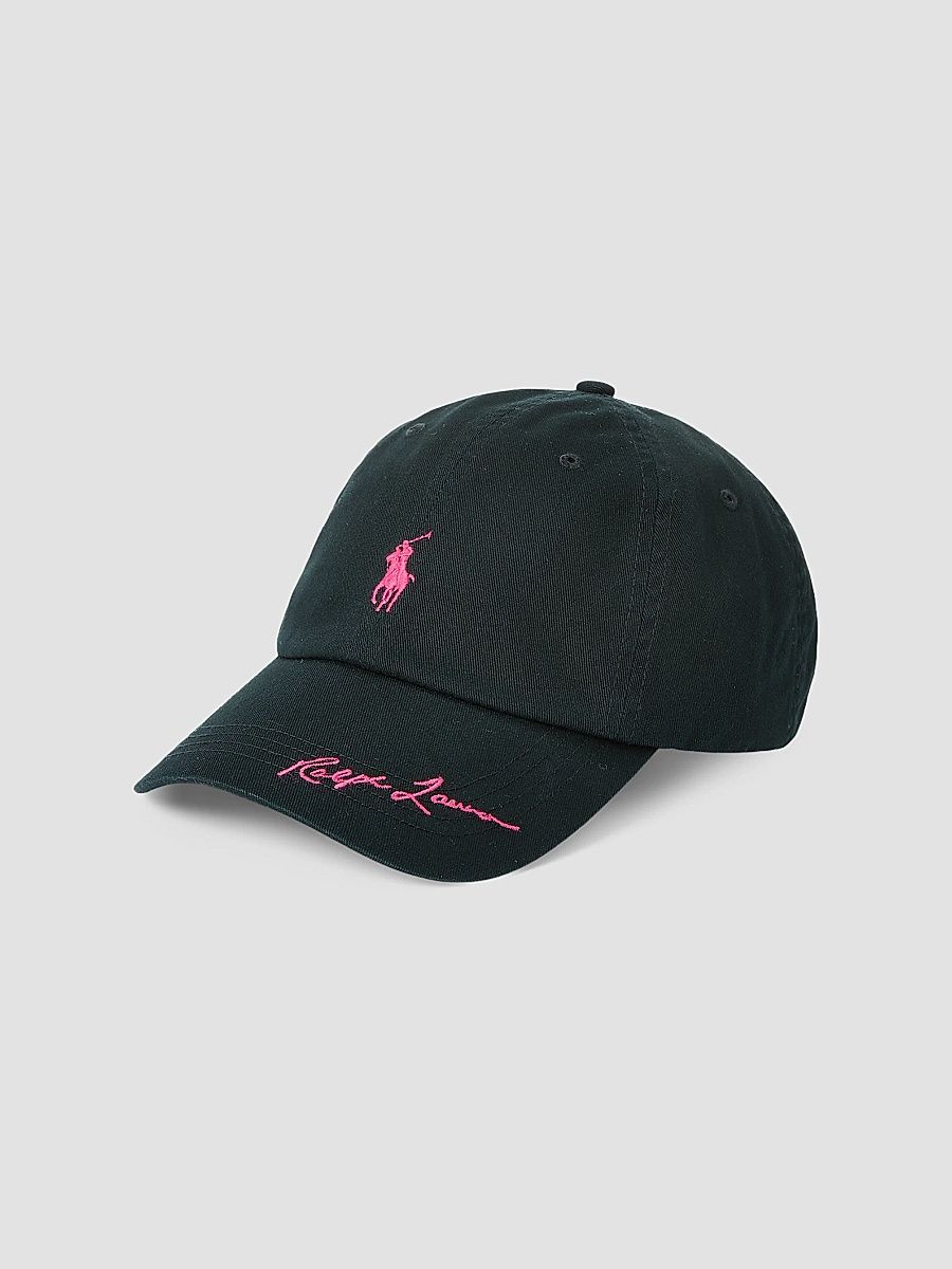 Men's Sport Logo Baseball Cap - Polo Black