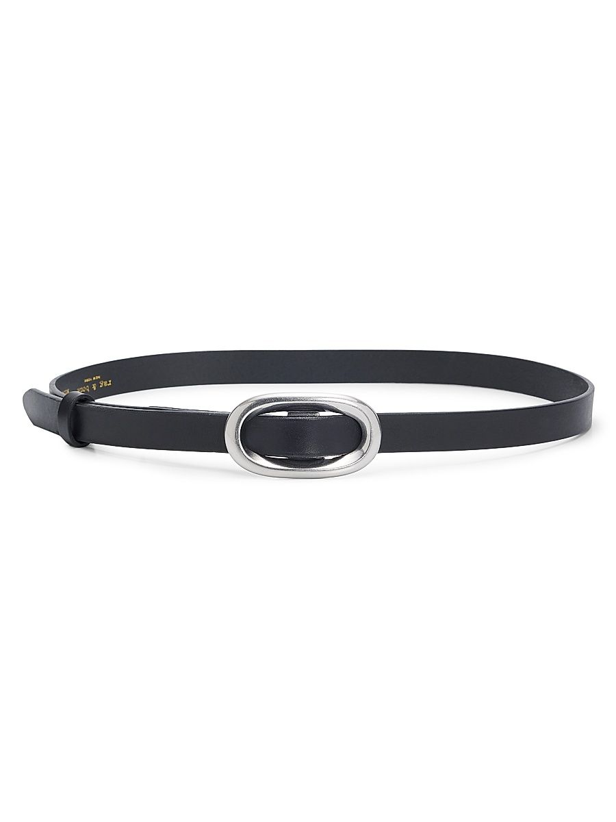 Women's Harper Leather Belt - Black - Size XS