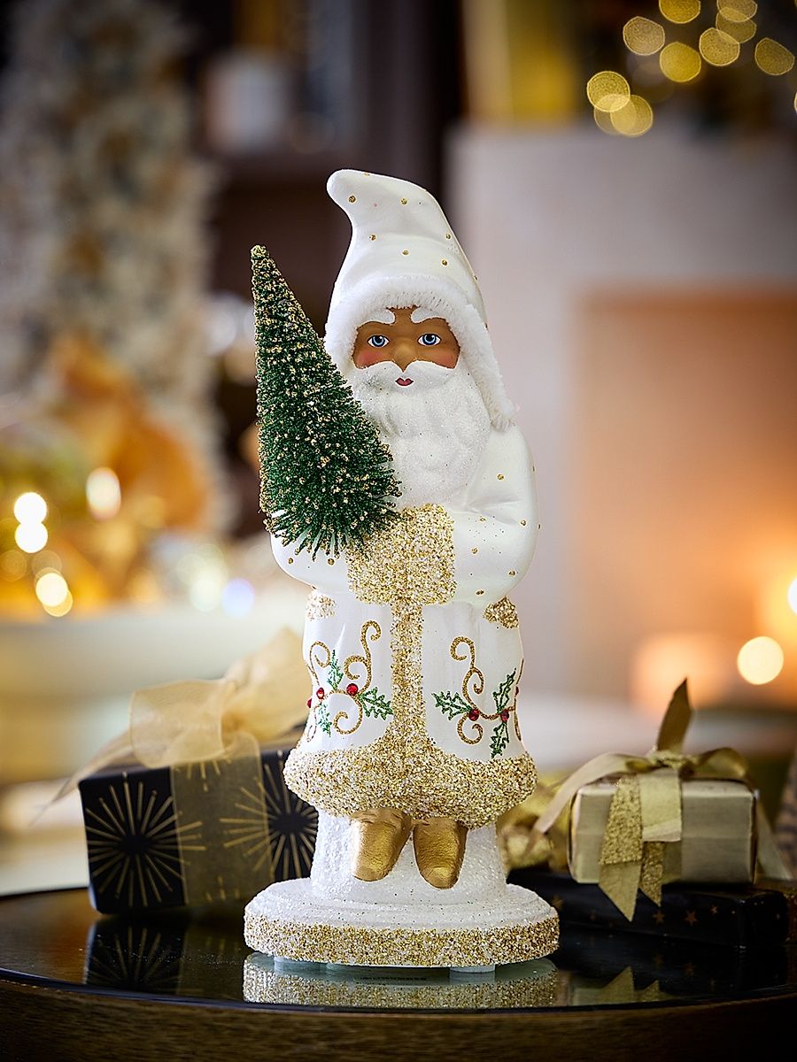 Bright White Santa Tabletop Figurine