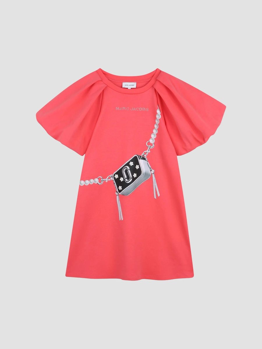 Marc Jacobs Girl's Little Girl's & Girl's Trompe L'Oeil Snapshot T-Shirt Dress - Poppy - Size 2