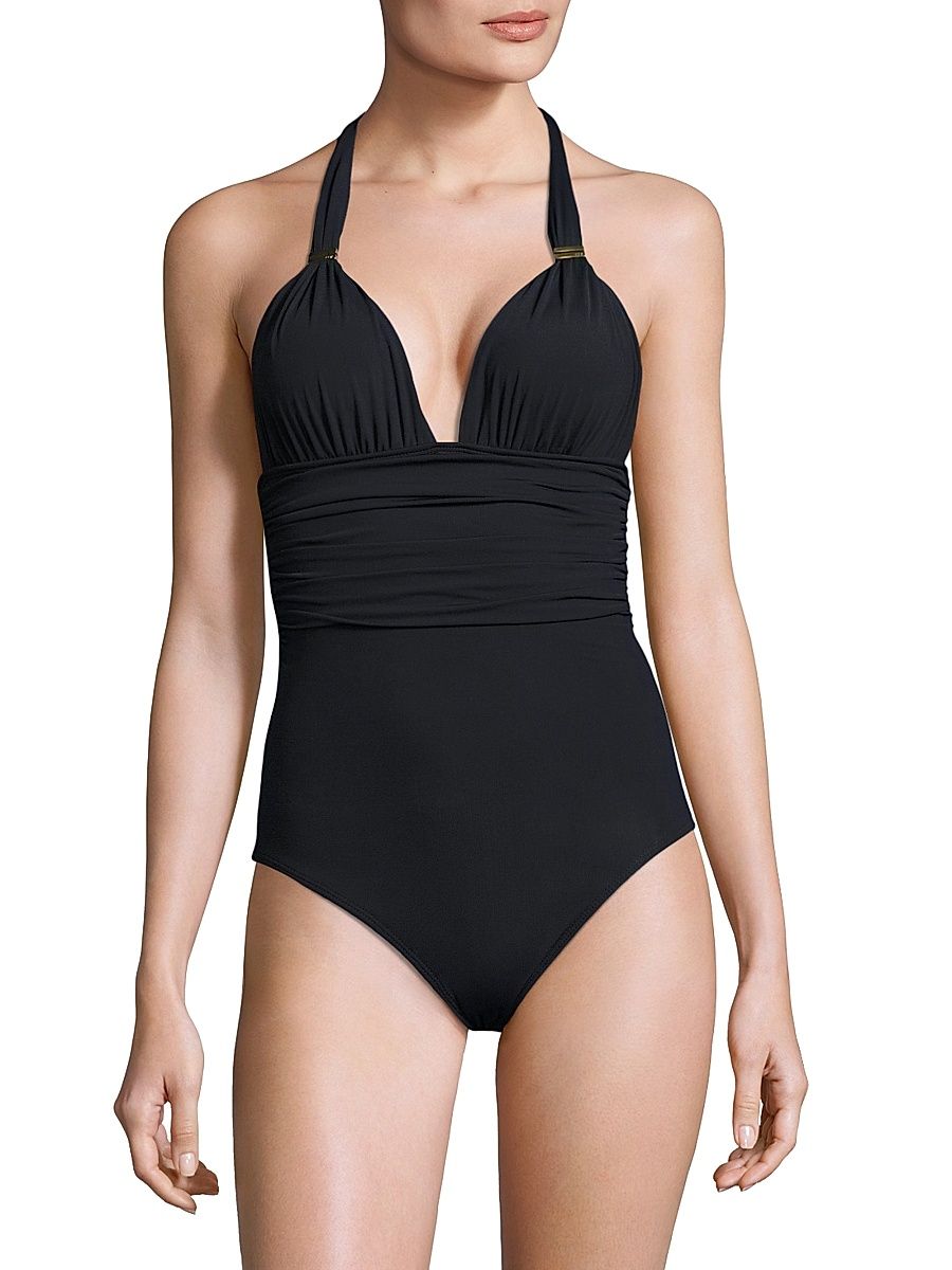 Women's Bia One-Piece Swimsuit - Black - Size Large