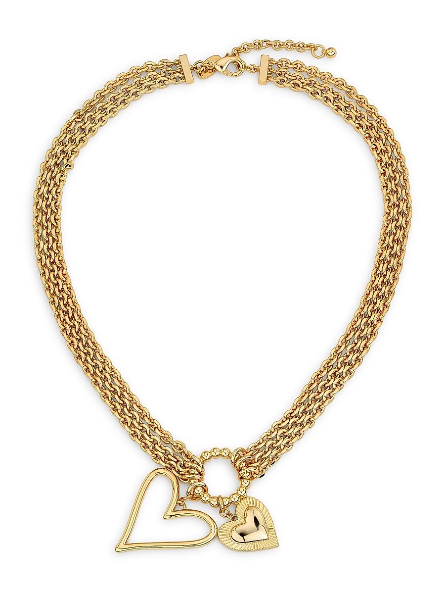 Women's Lover Love Goldtone Charm Necklace - Gold