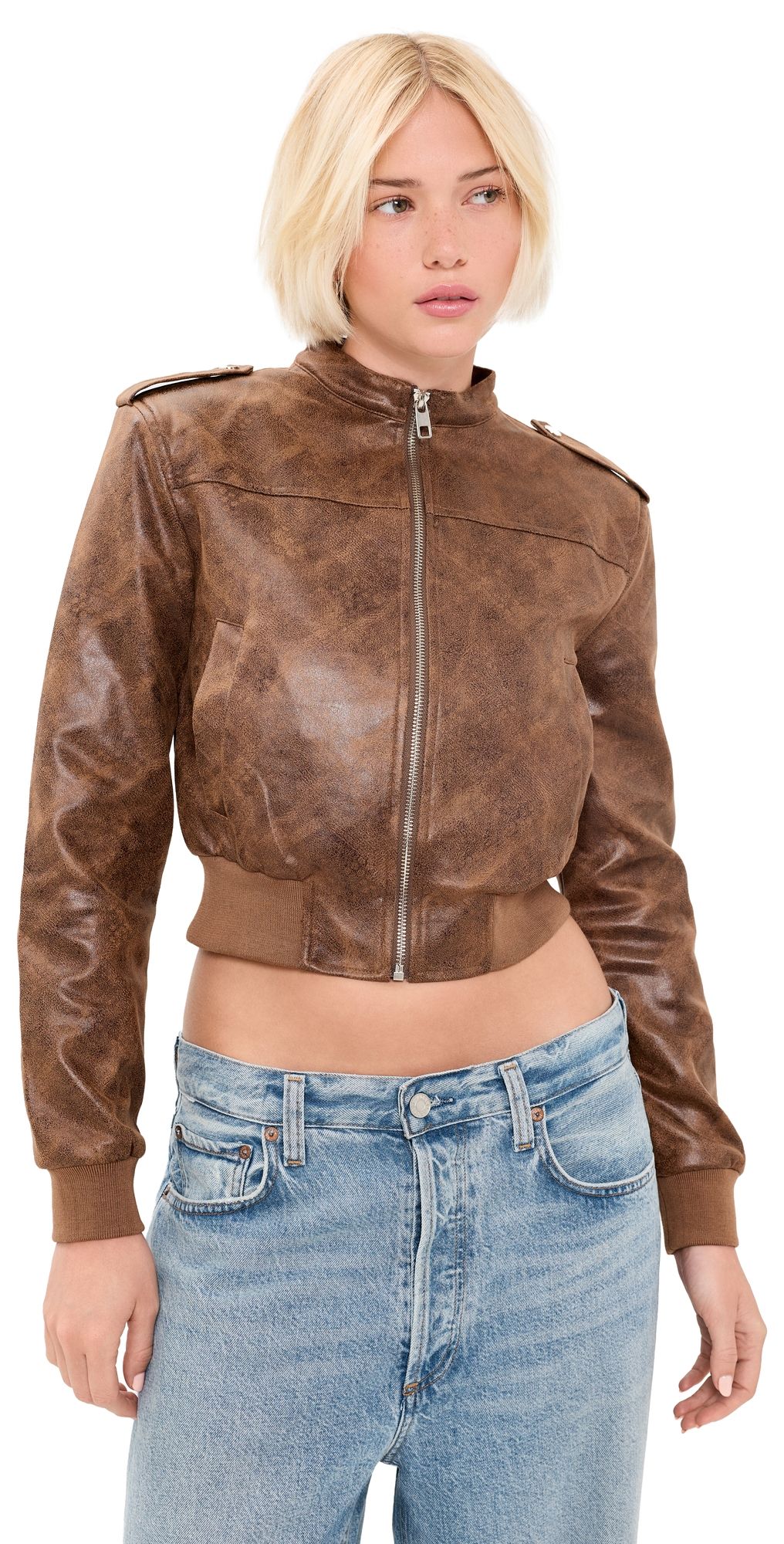 Lioness Muse Bomber Jacket Chocolate XXS