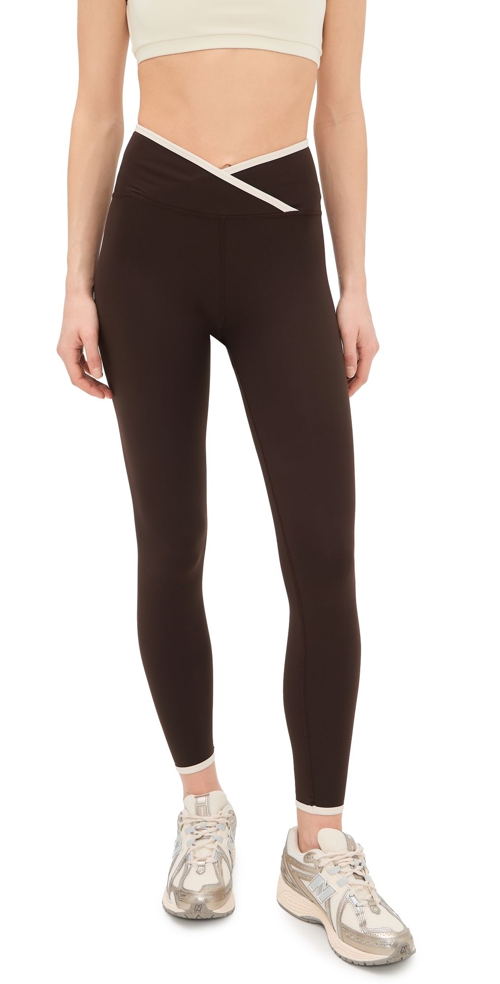 Strut This The Rae Ankle Leggings Kona/Shell XS