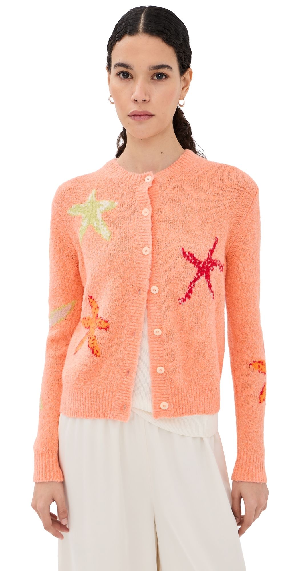 Bernadette Starfish Cardigan Starfish/Coral S
