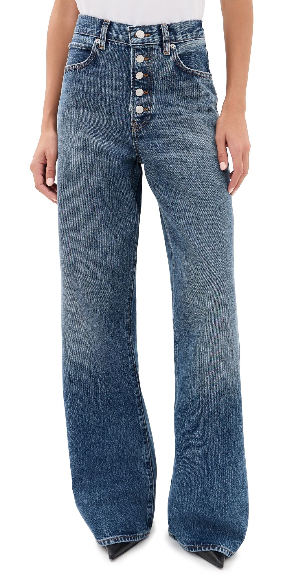 FRAME The Loose Exposed Buttons Jeans Soundwave 23