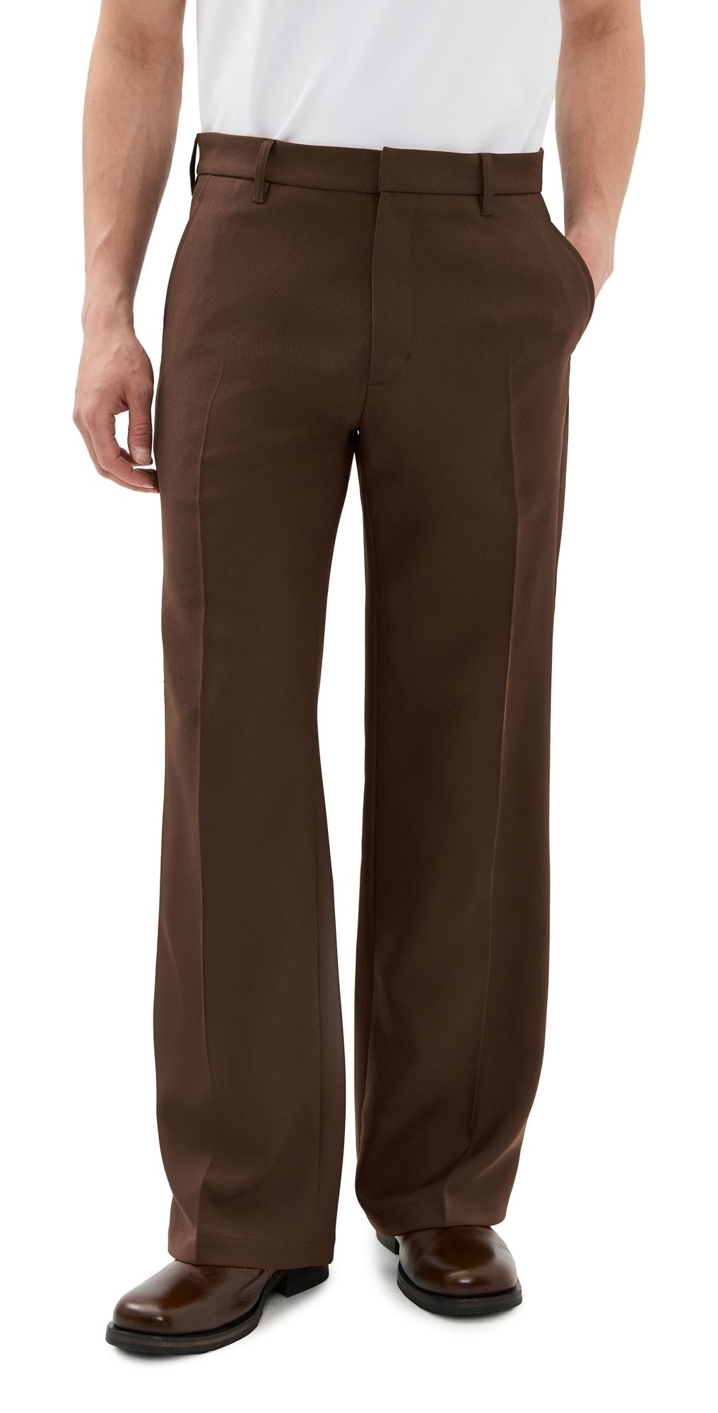 Stockholm Surfboard Club Sune Relaxed Trousers Brown 46