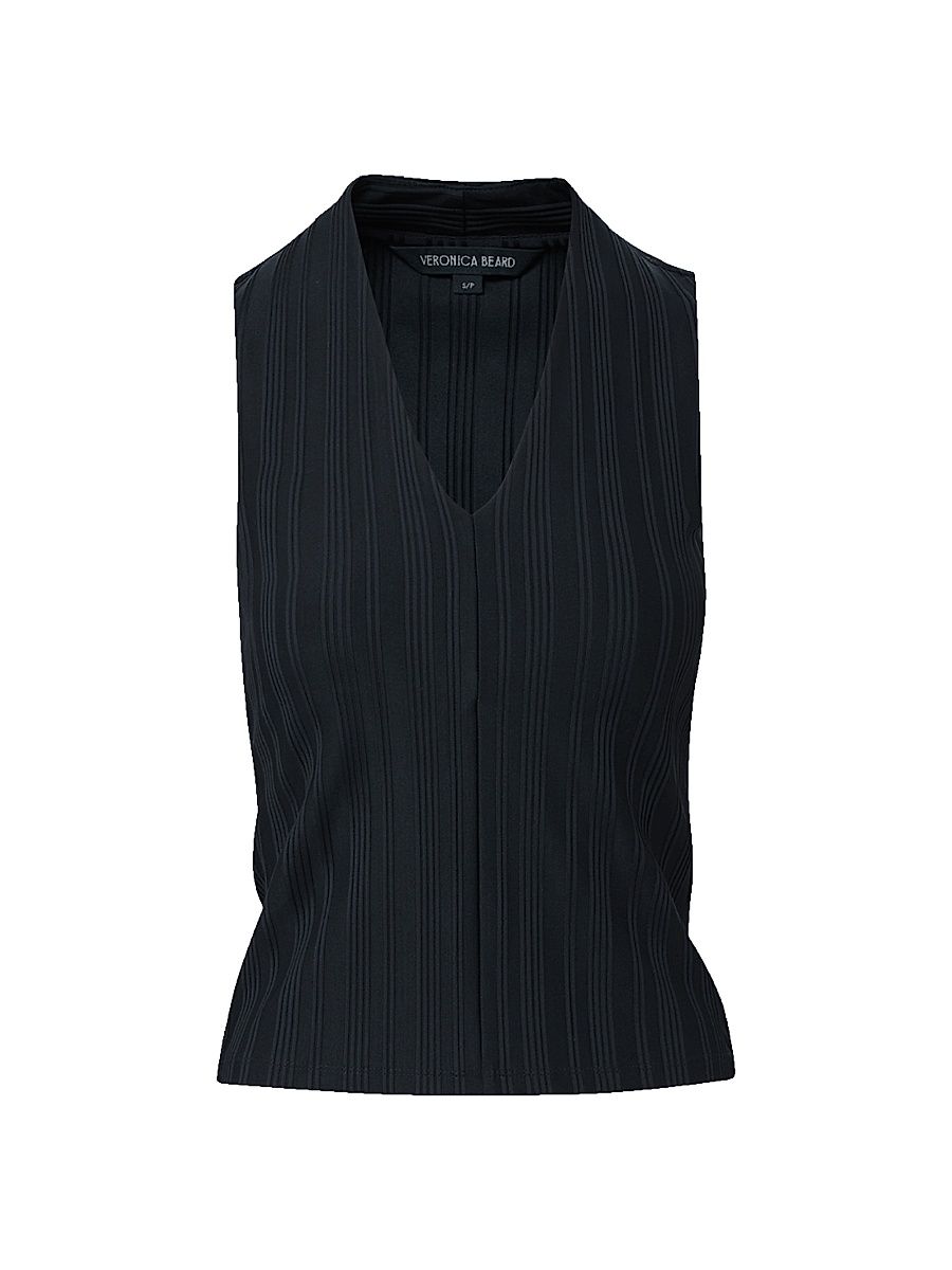 Women's Evania Ribbed Tank - Navy - Size XL
