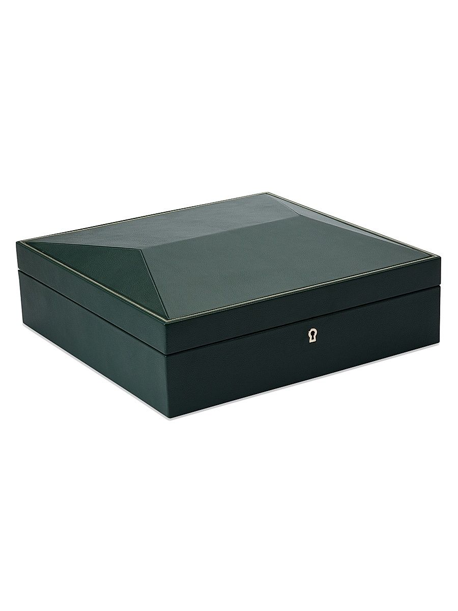 Wolf British Racing 15-Piece Watch Box - Green