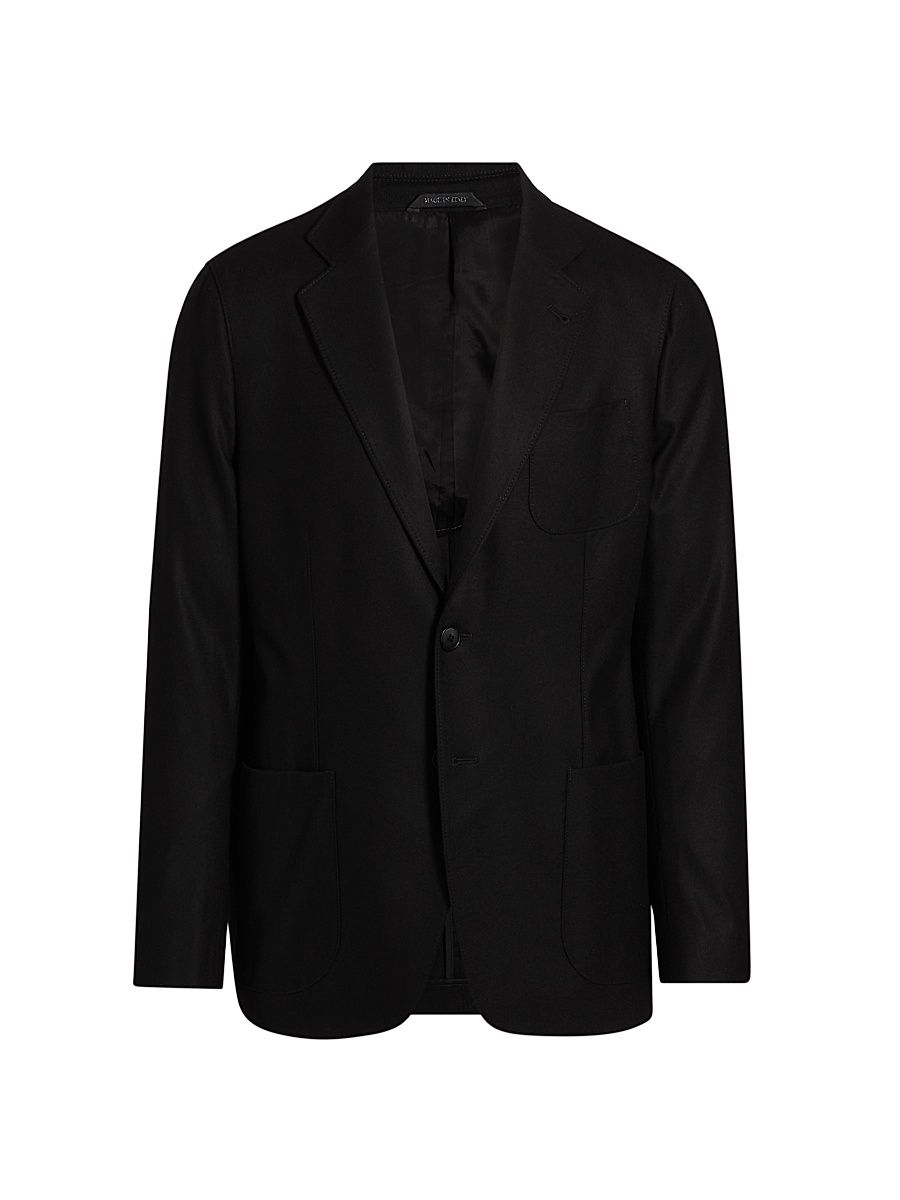 Men's Cashmere Stretch Upton Jacket - Black - Size 40