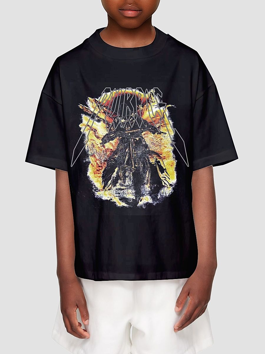 Little Boy's & Boy's Graphic Cotton T-Shirt - Black - Size 12