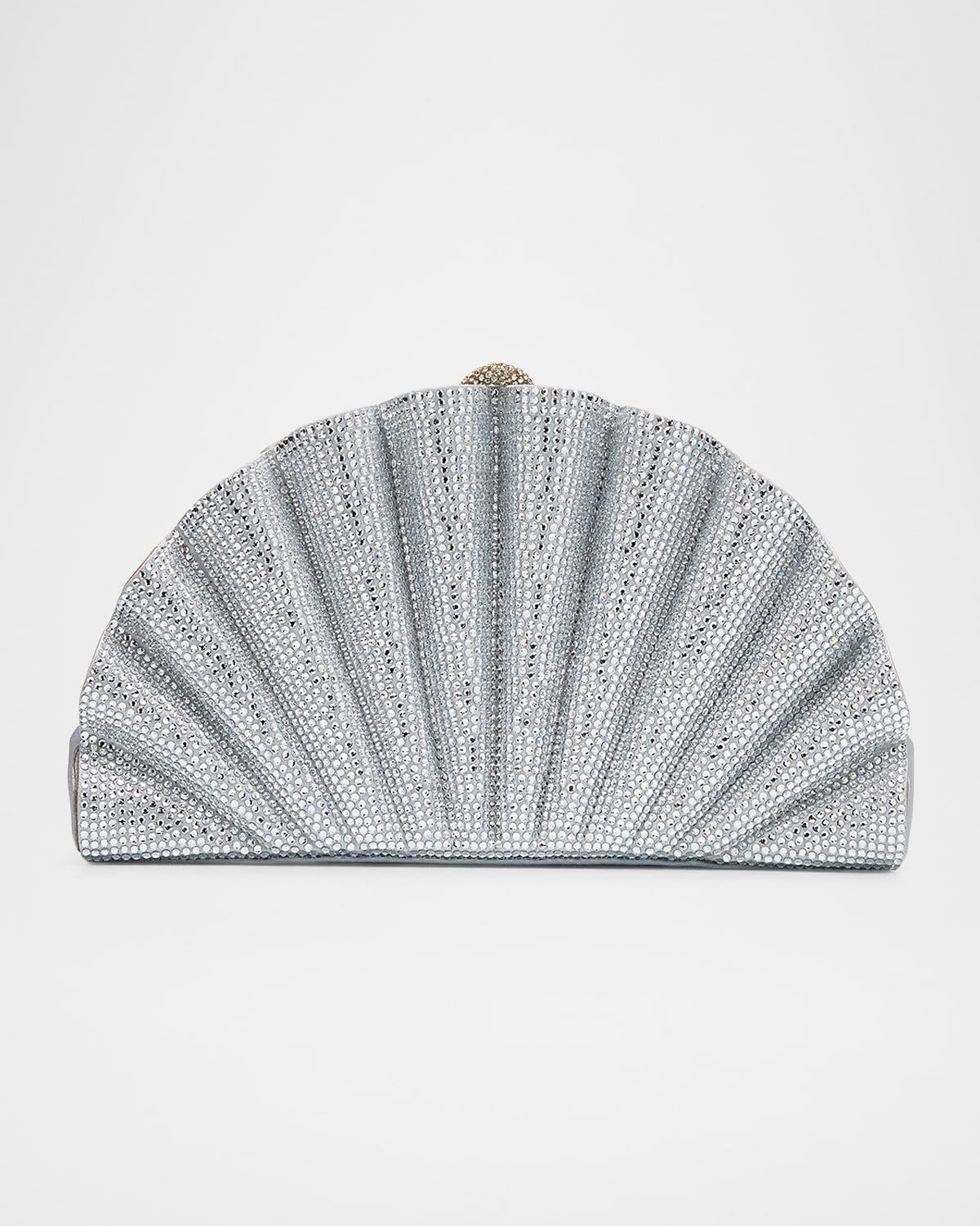 Origami Crystal Fan Clutch Bag