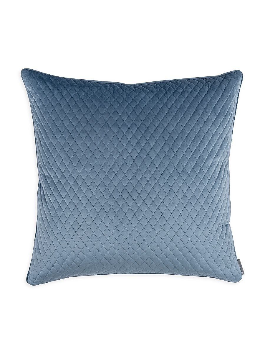 Valentina Quilted Pillow - Smokey Blue