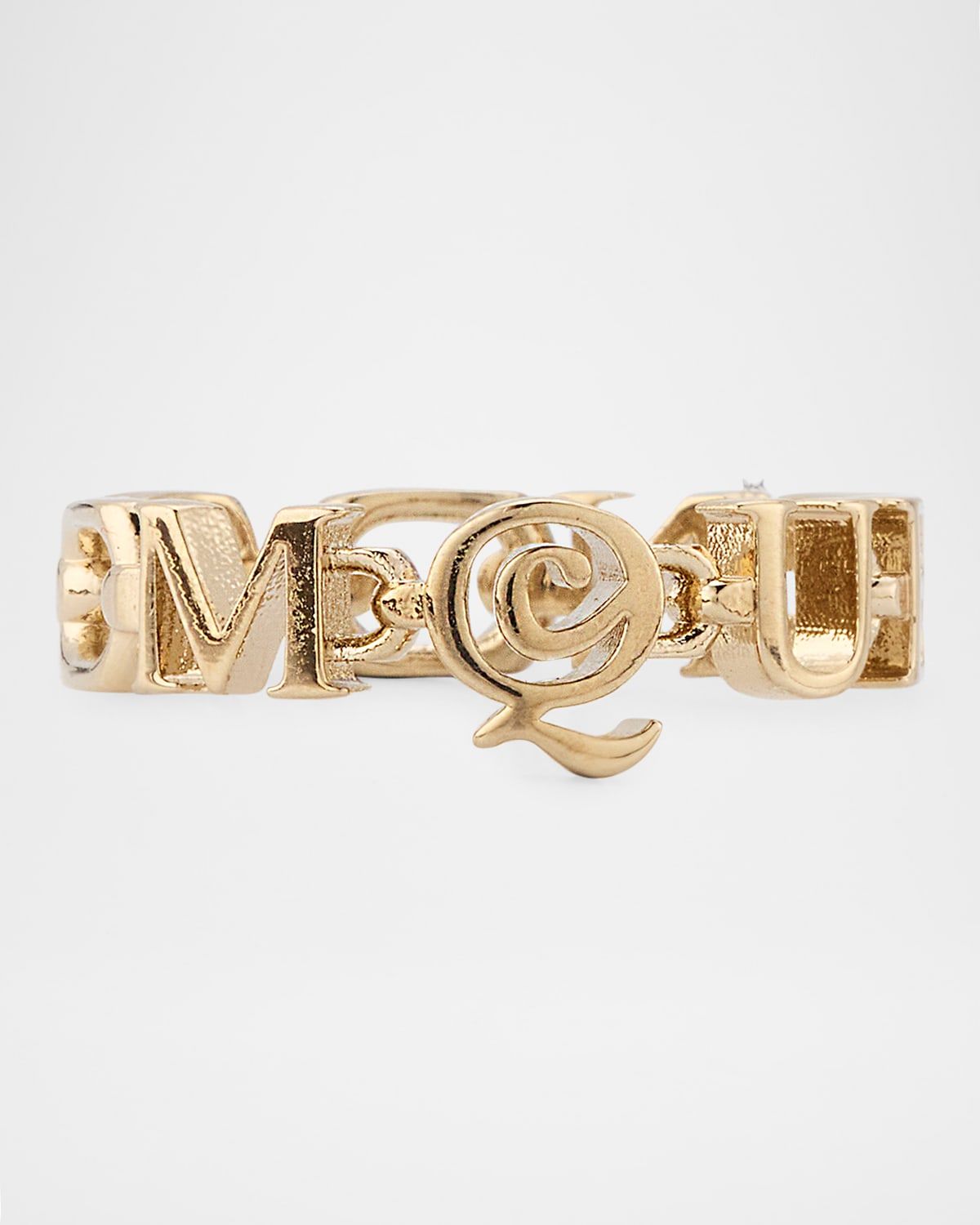 McQueen Logo Text Ring