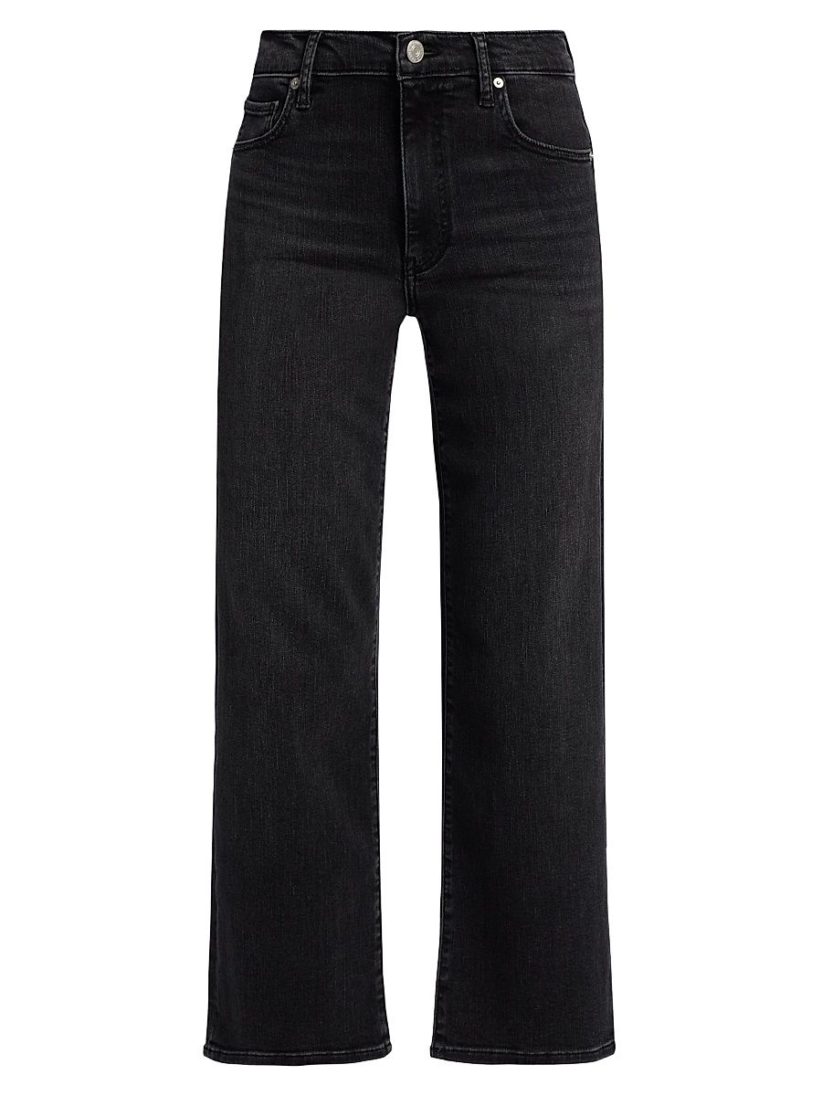 Women's The Mellow Mid-Rise Crop Straight-Leg Jeans - Starship - Size 28