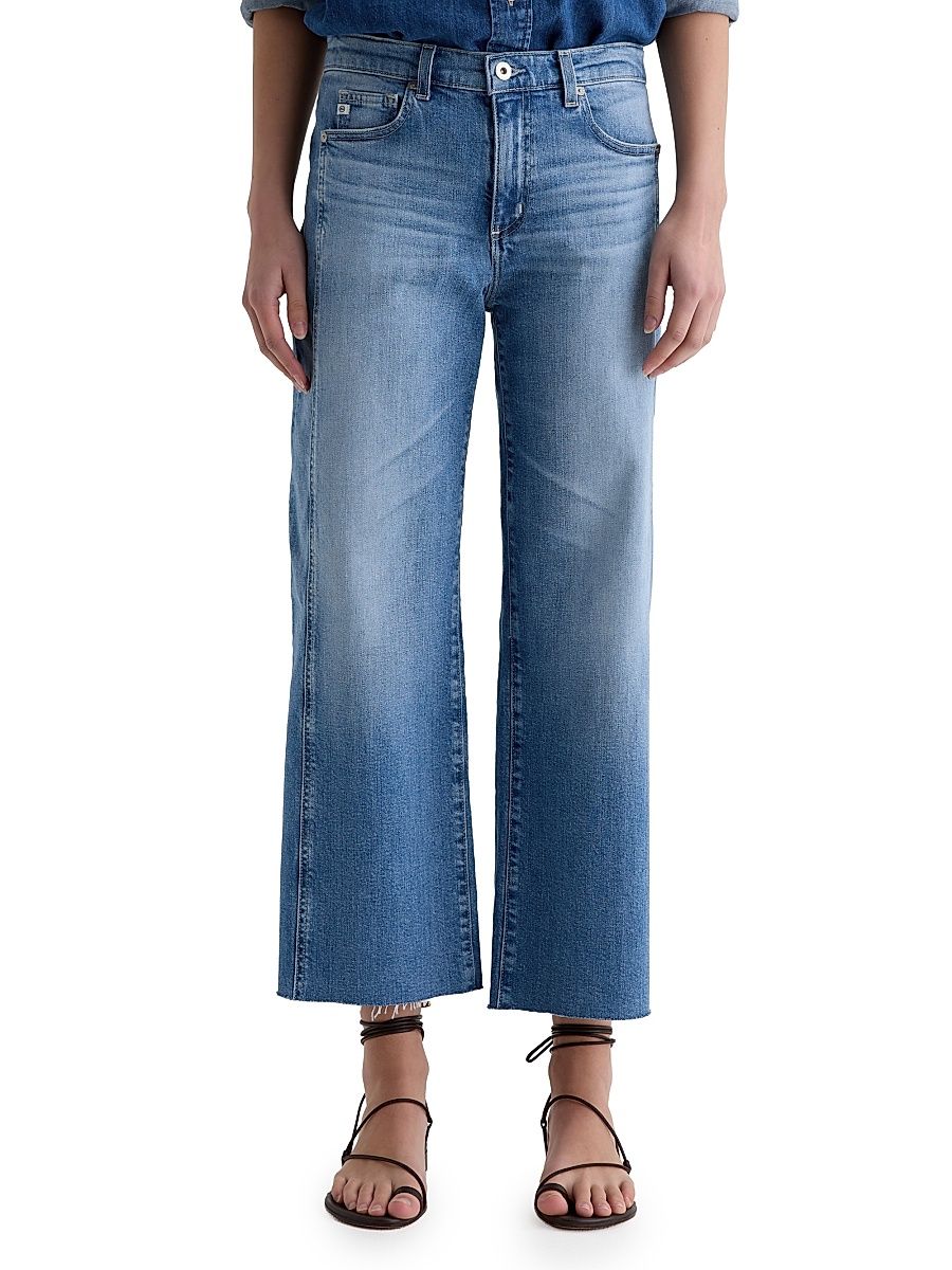 Women's Saige Wide-Leg Crop Jeans - Rosarito - Size 30