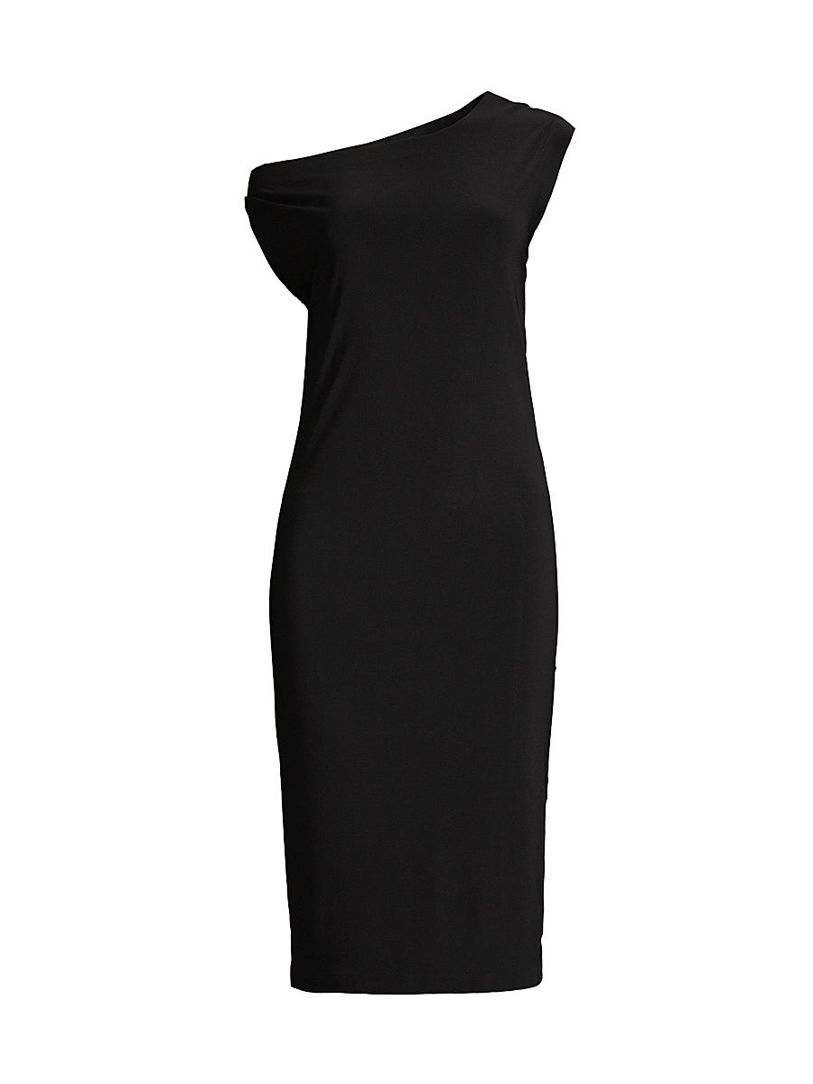 Women's Drop Shoulder Sheath Dress - Black - Size Small