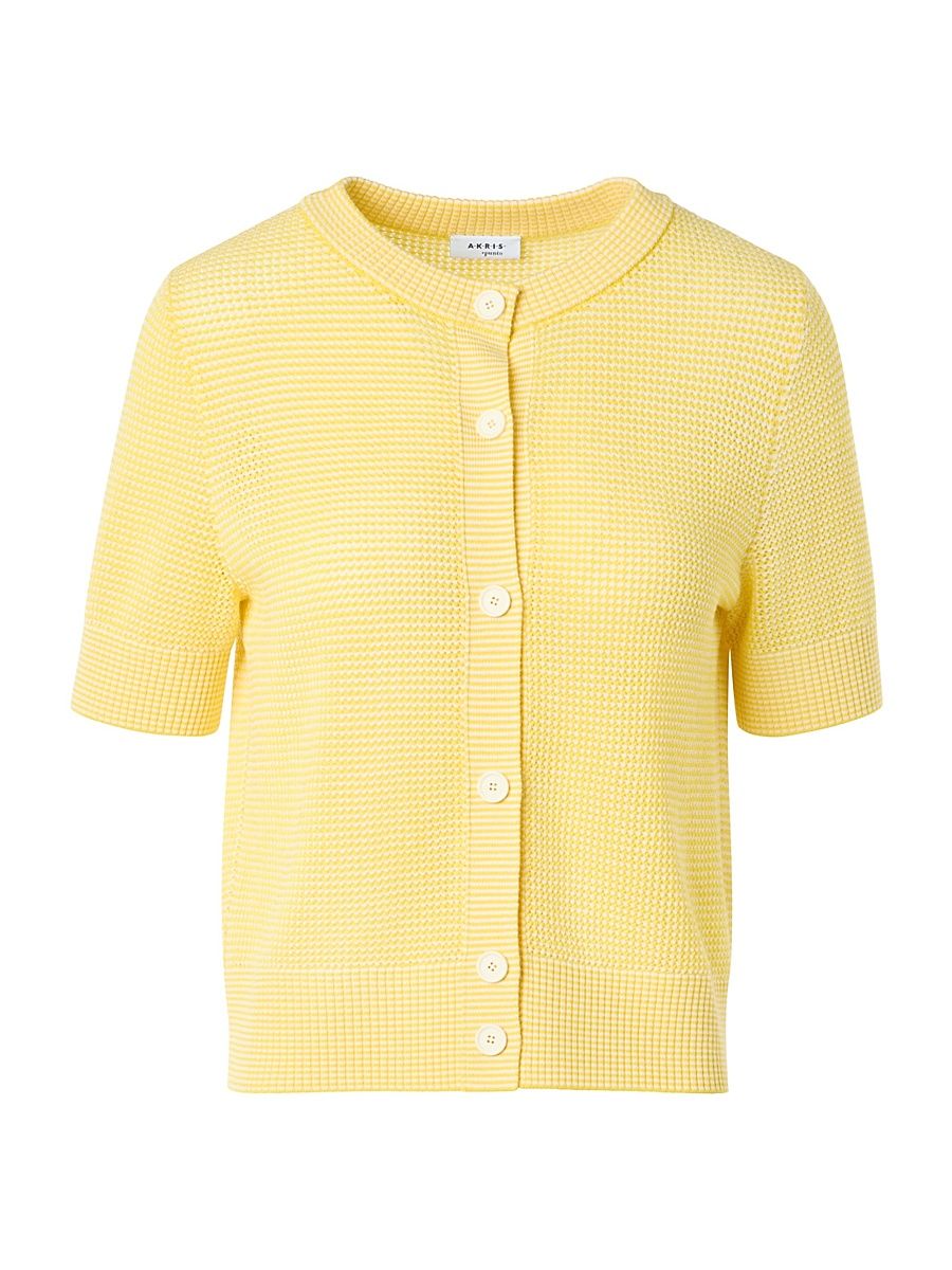 Women's Wool Knit Cardigan - Lemon Zing Cream - Size 16