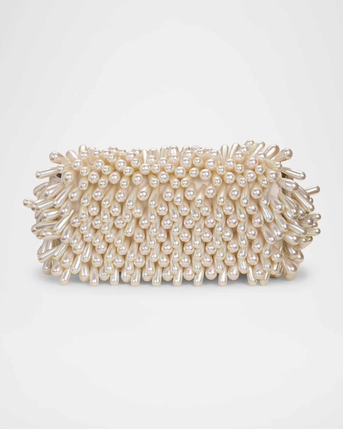 Perla Pearly Beaded Shoulder Bag