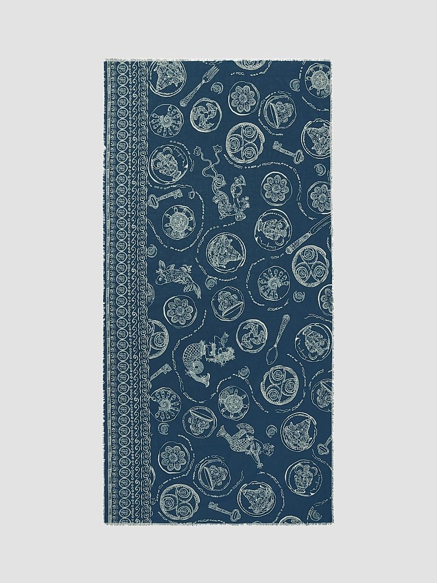 Women's Lucky Cotton Pareo - Blue