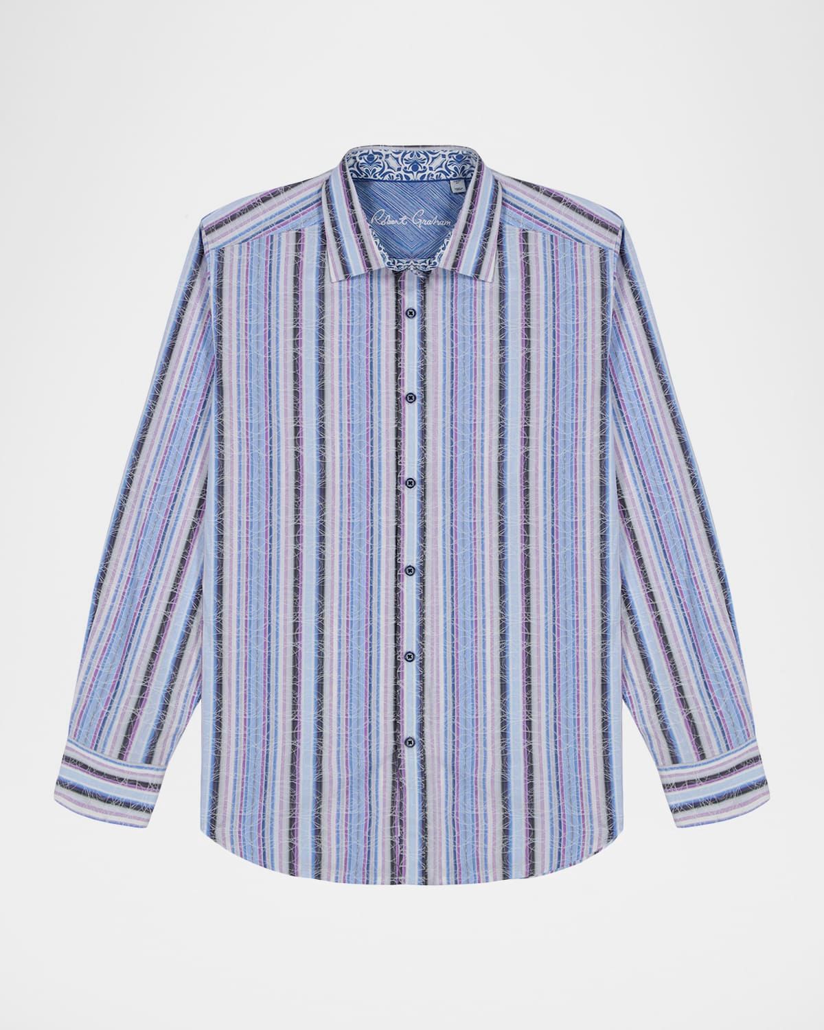 Men & apos;s Drakeswood Stripe Jacquard Button-Down Shirt