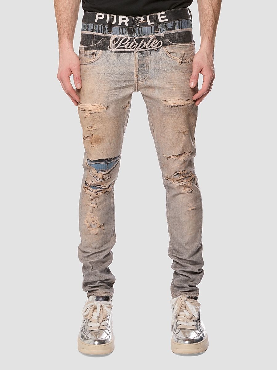 Men's Boxer Trompe L'Oeil Skinny Jeans - All Over Print - Size 40
